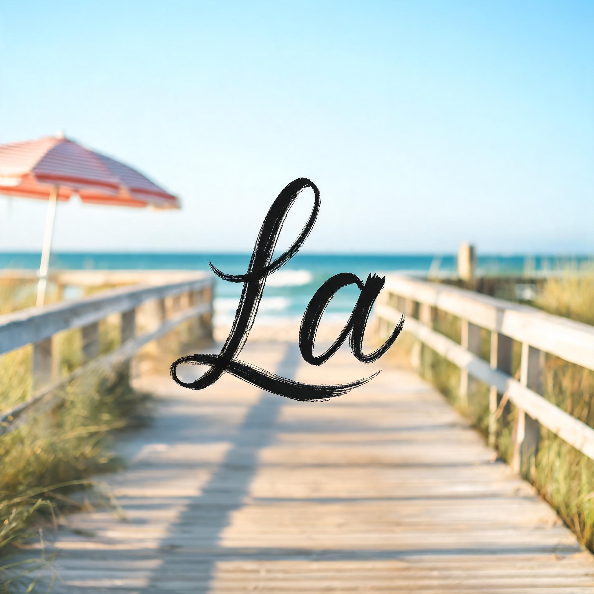"La" —  | AI Text Effect Generator