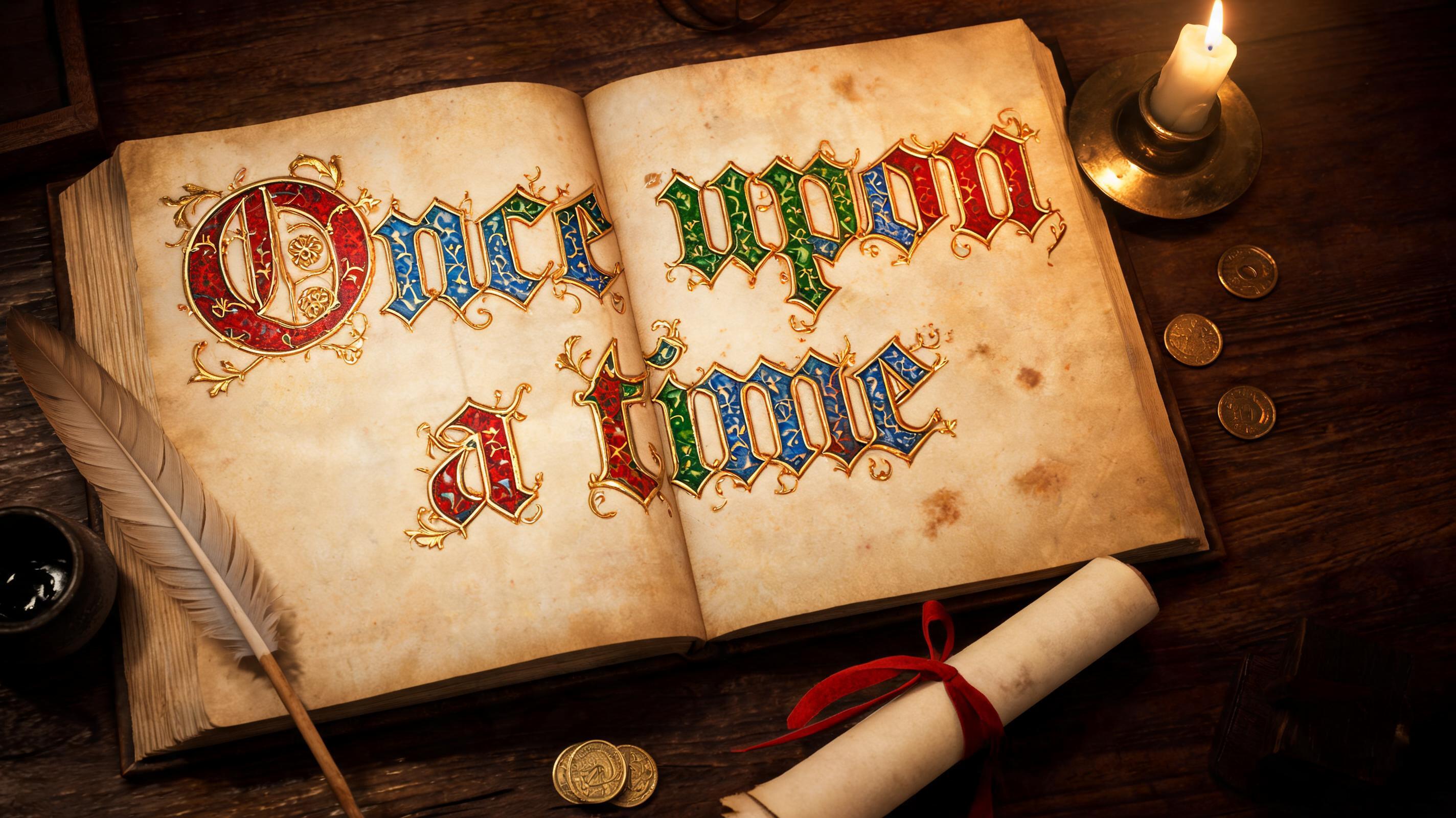 "Once upon a time" — Medieval | AI Text Effect Generator