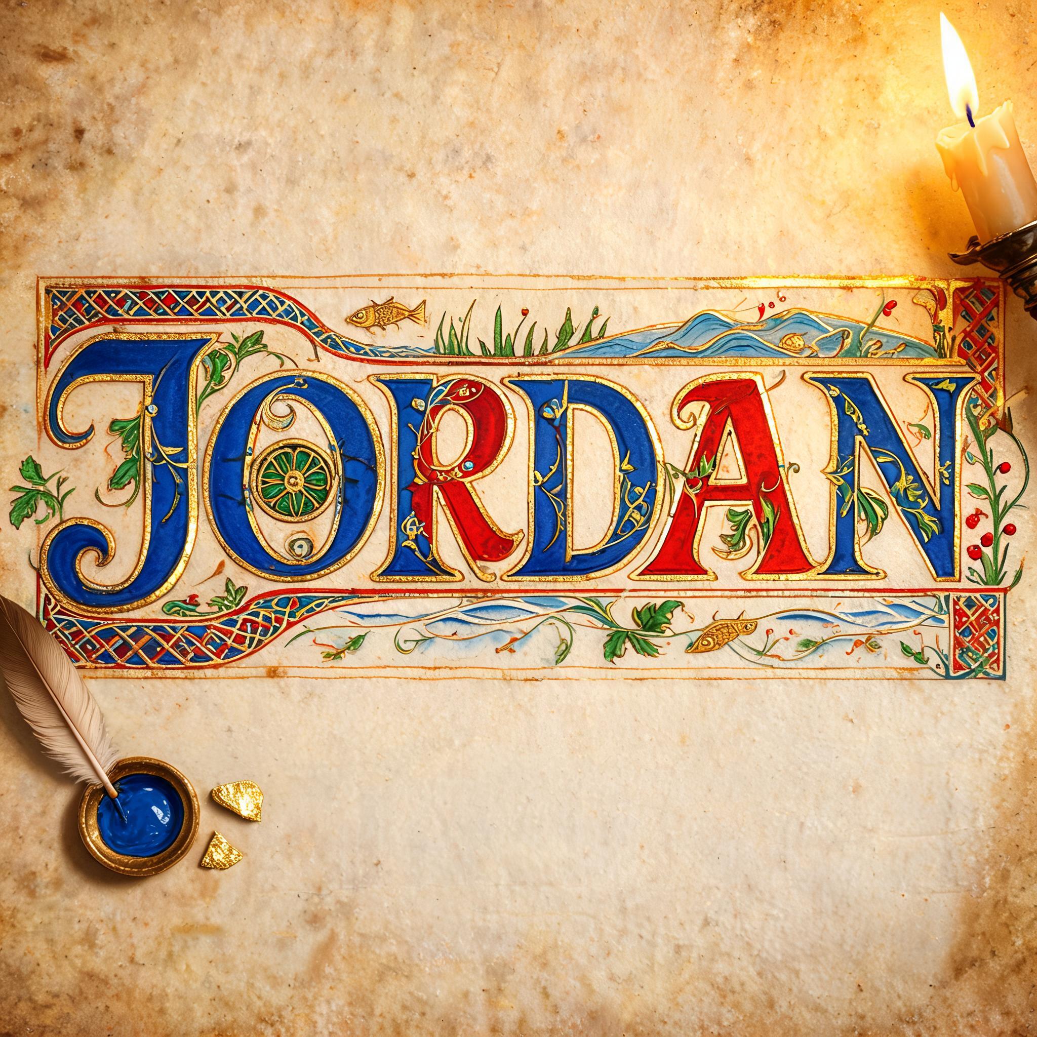 "Jordan" — Medieval | AI Text Effect Generator