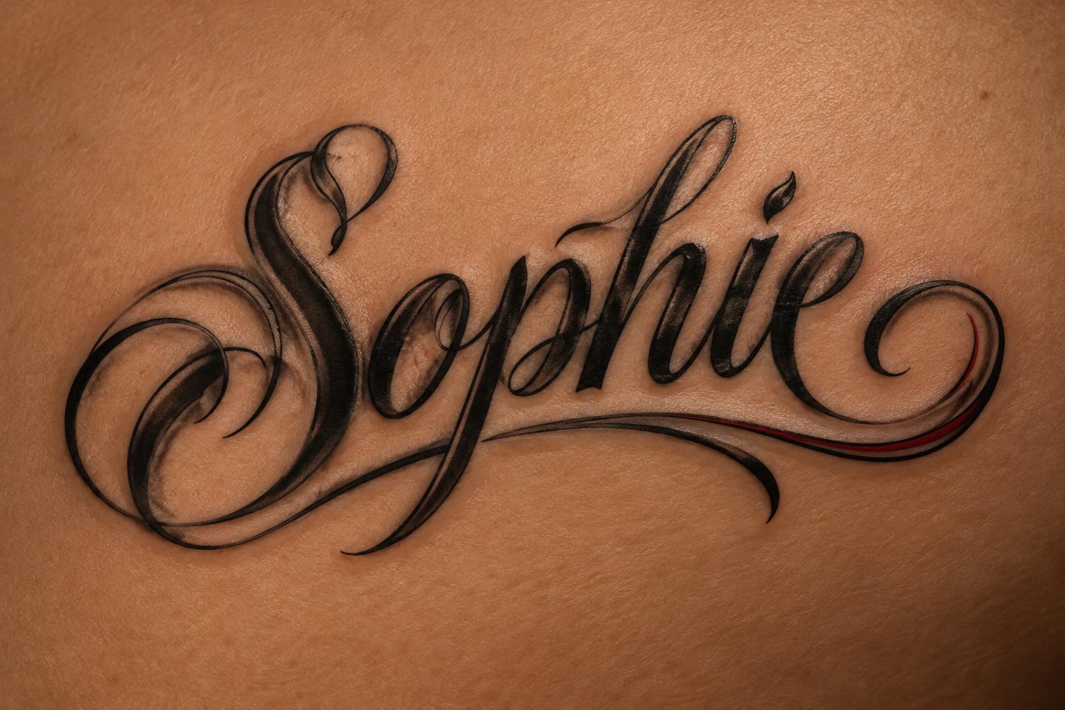 "Sophie" — Chicano | AI Text Effect Generator