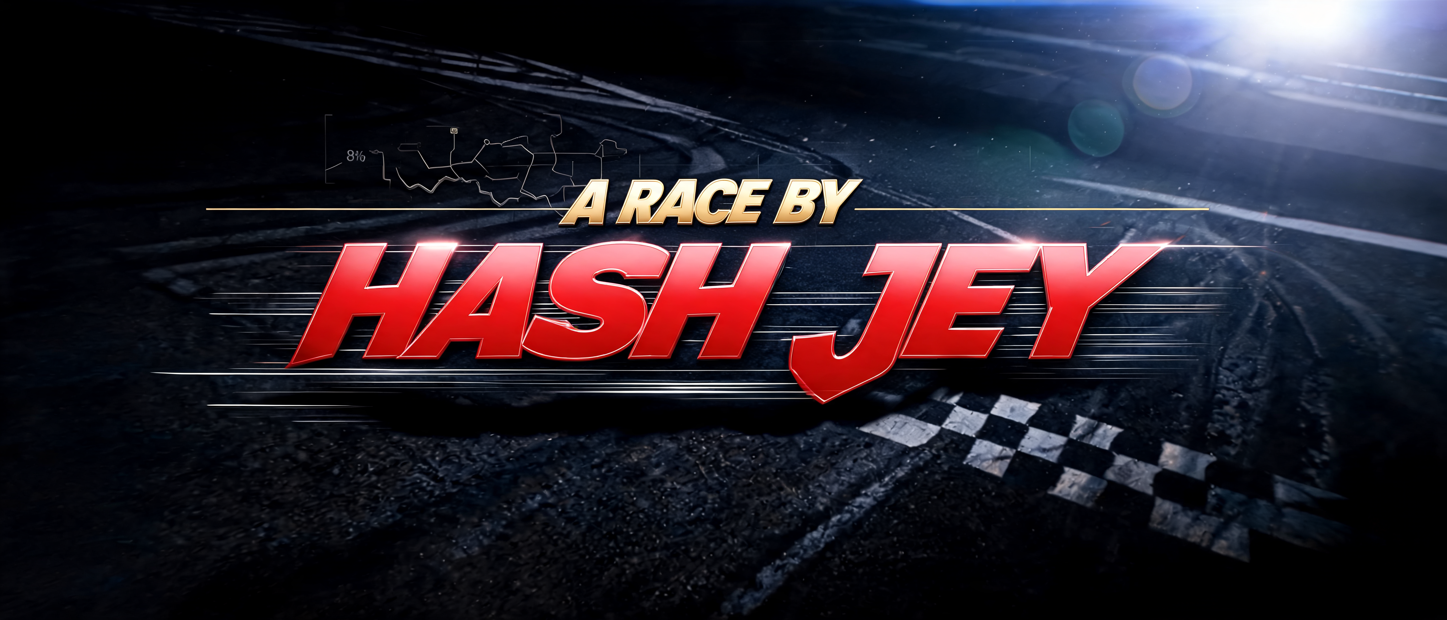"THE" — Racing | AI Text Effect Generator