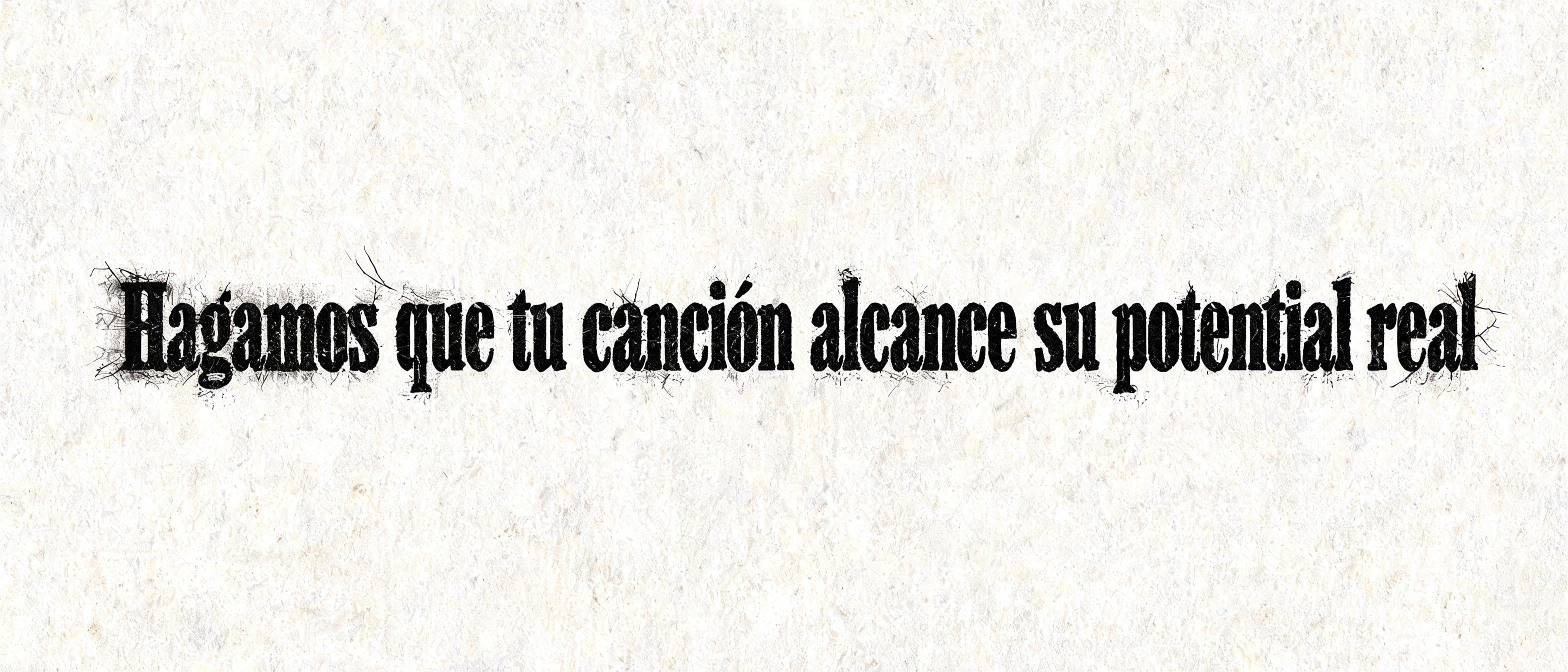 "Hagamos que tu canción alcance su potencial real" —  | AI Text Effect Generator