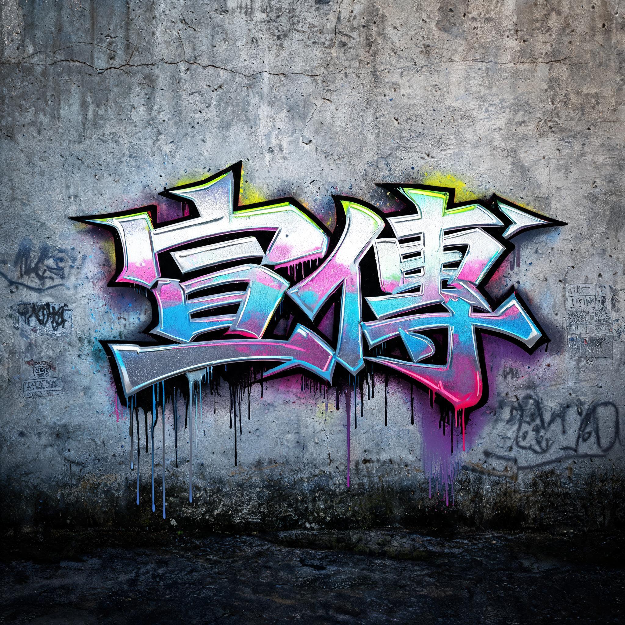 "宣傳" — Graffiti | AI Text Effect Generator