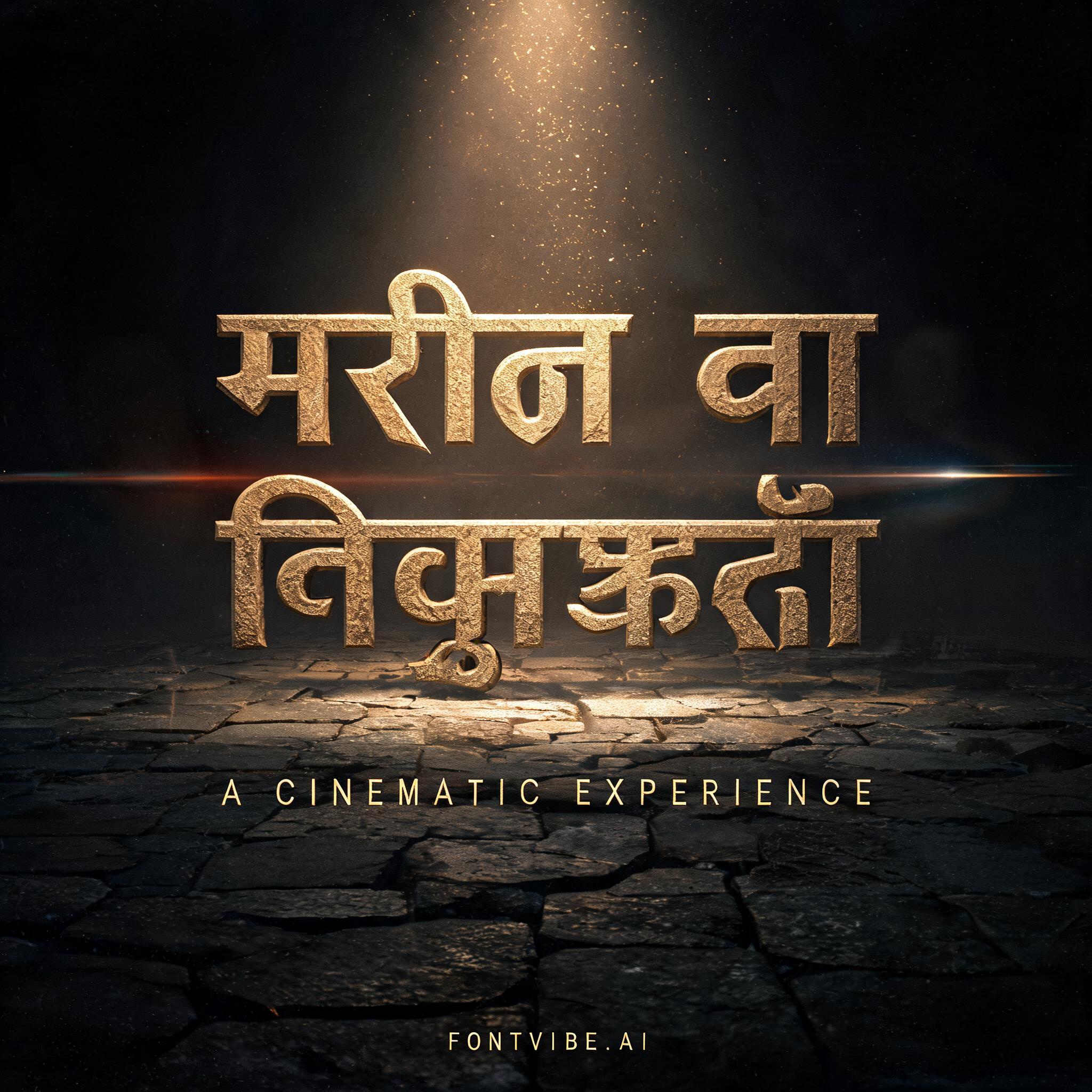 "मरोल चा विघ्नहर्ता" — Cinematic | AI Text Effect Generator