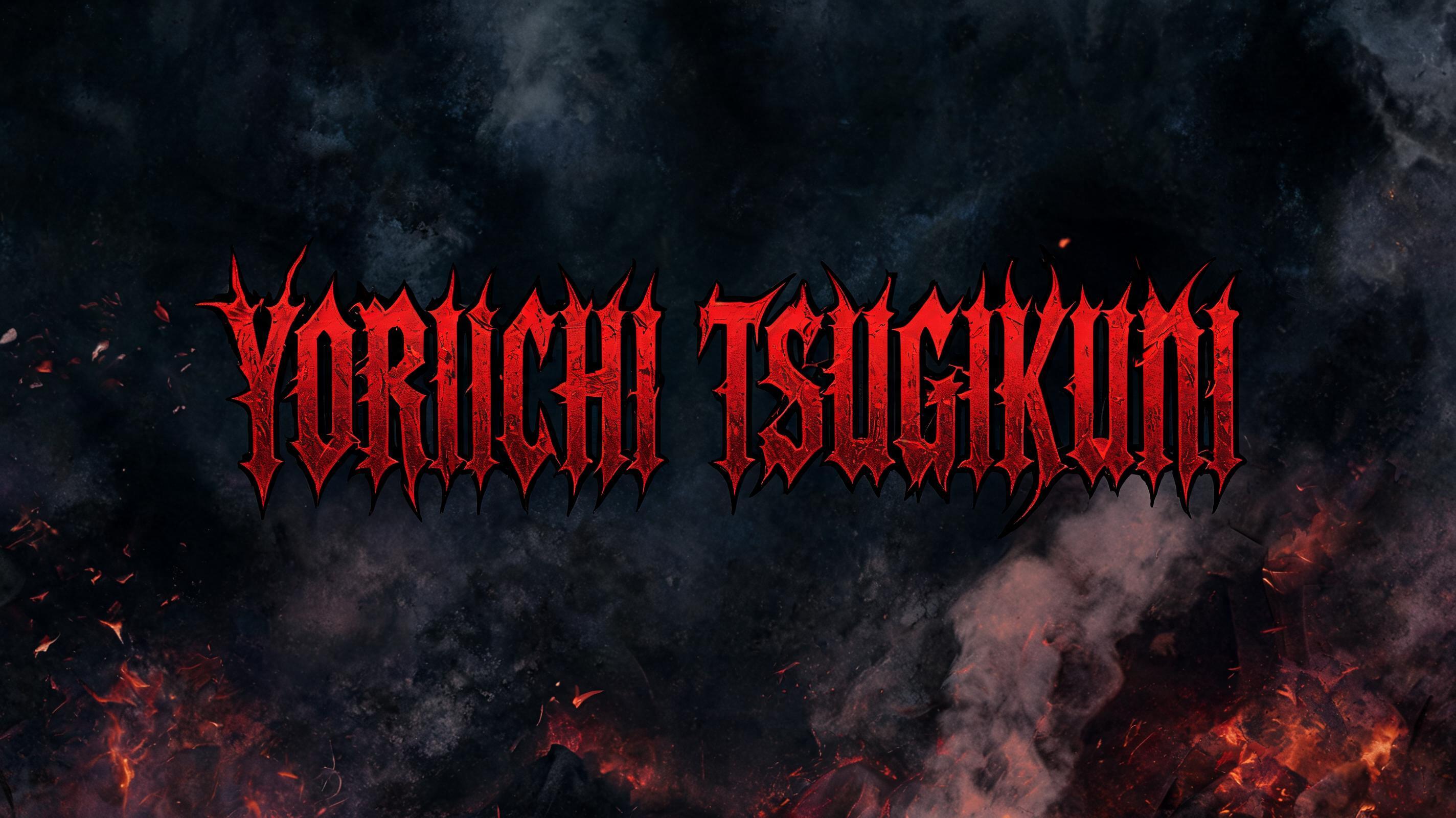 "Yoriichi tisugikuni" — Gothic text effect