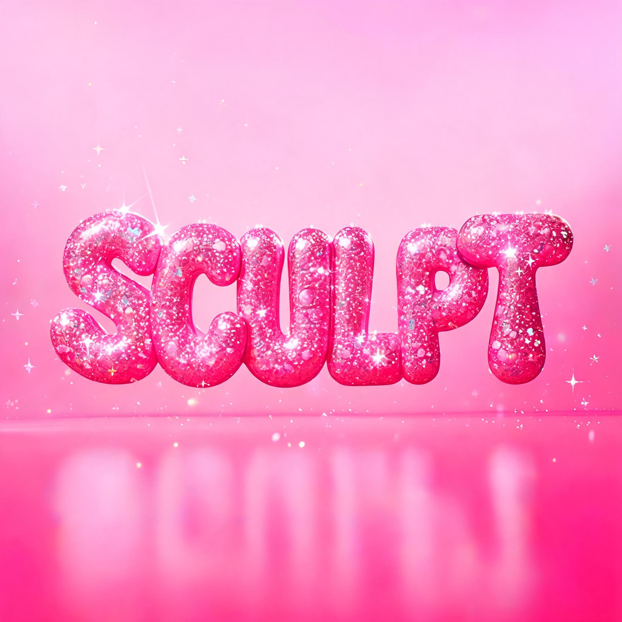 "SCULPT" — Barbie | AI Text Effect Generator