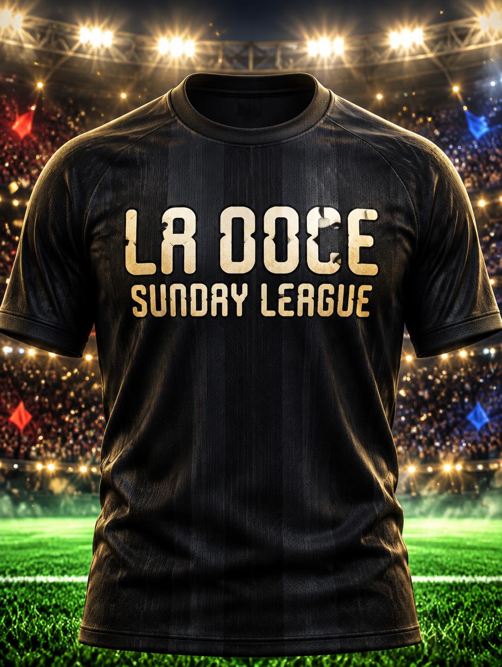 "LA DOCE
SUNDAY LEAGUE" — Sports Football | AI Text Effect Generator