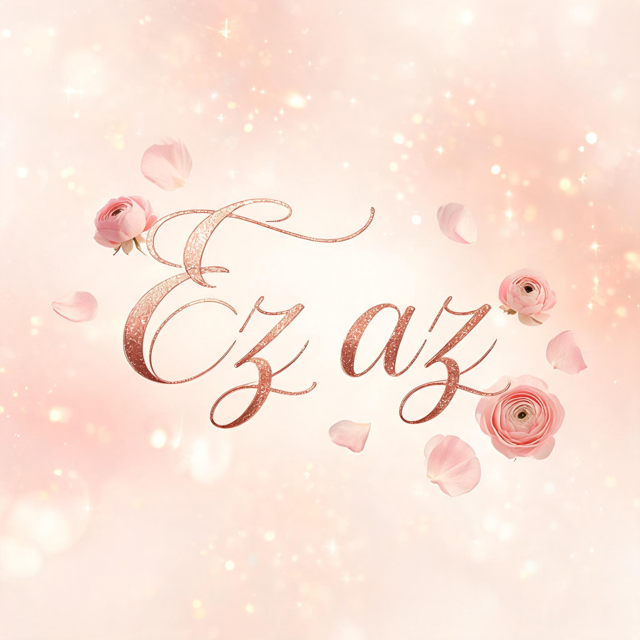 "Ez az" — Romantic Her text effect
