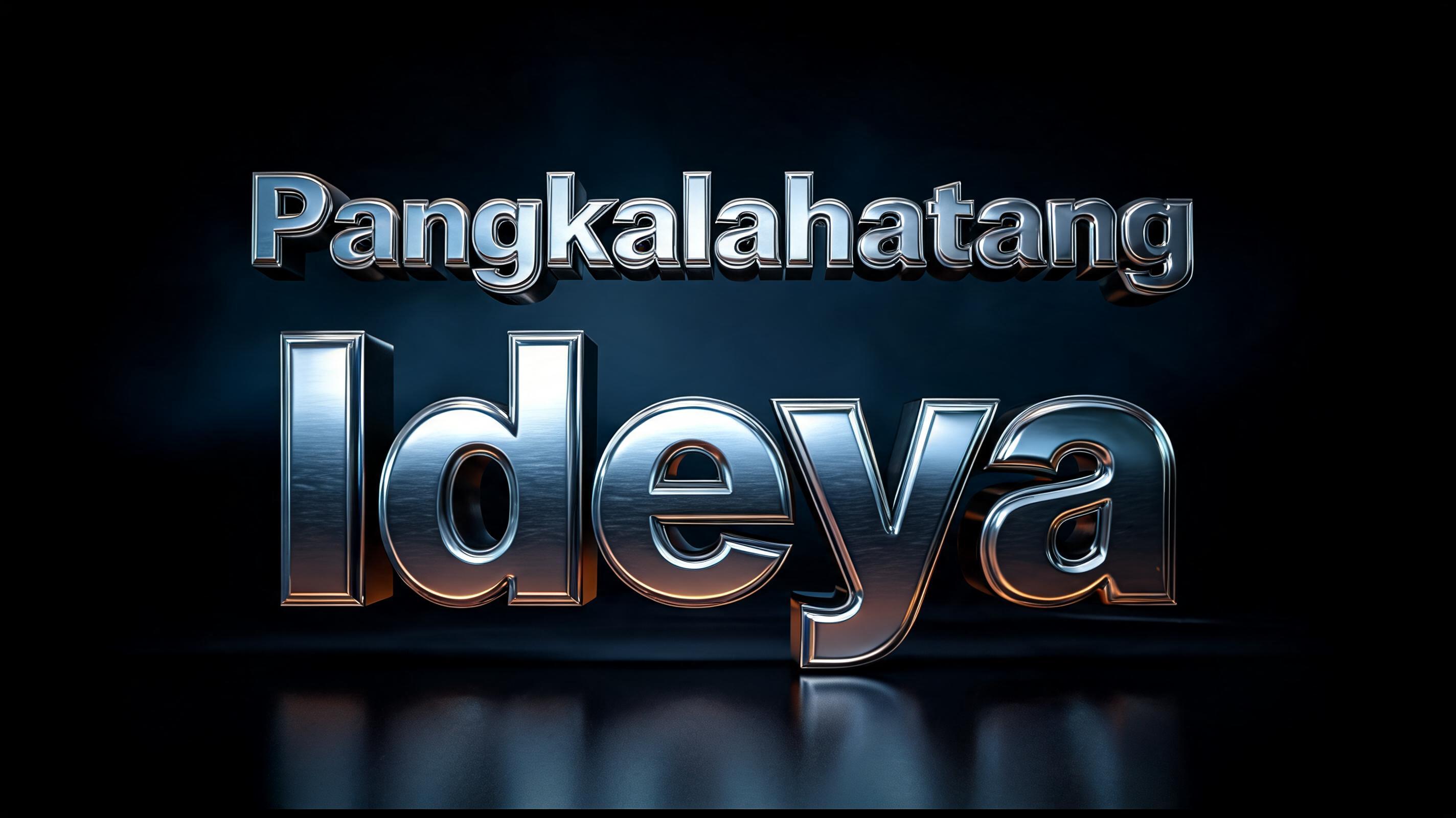 "Pangkalahatang Ideya" — Metallic | AI Text Effect Generator