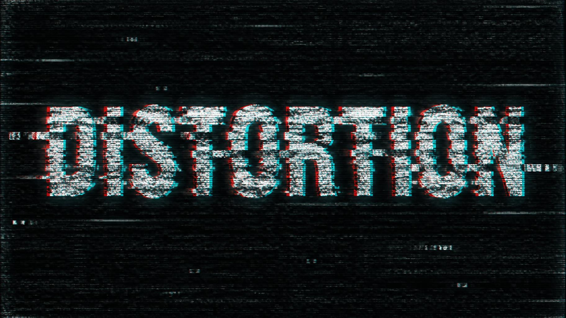"DISTORTION" — Glitch | AI Text Effect Generator