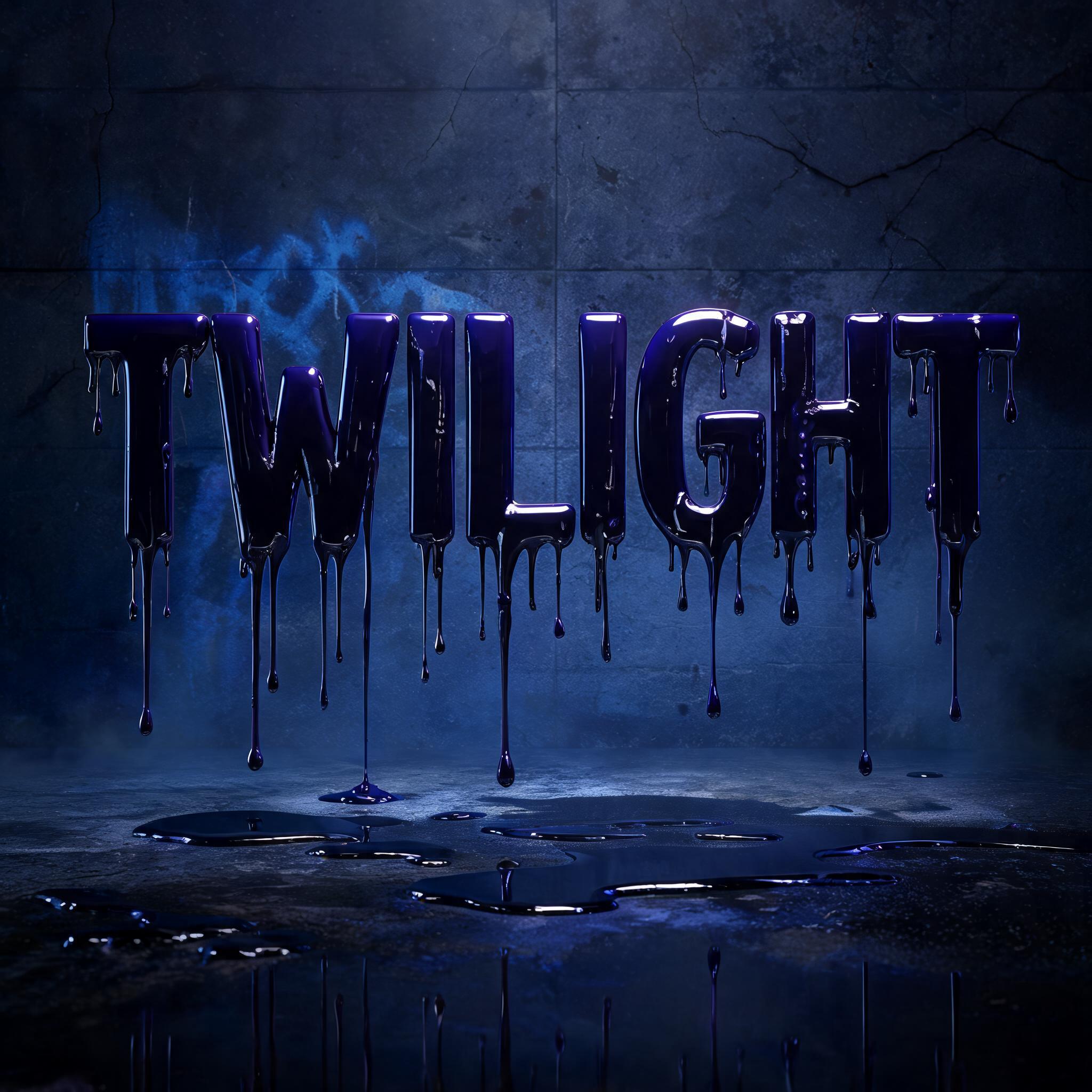 "Twilight " — Drip Font | AI Text Effect Generator