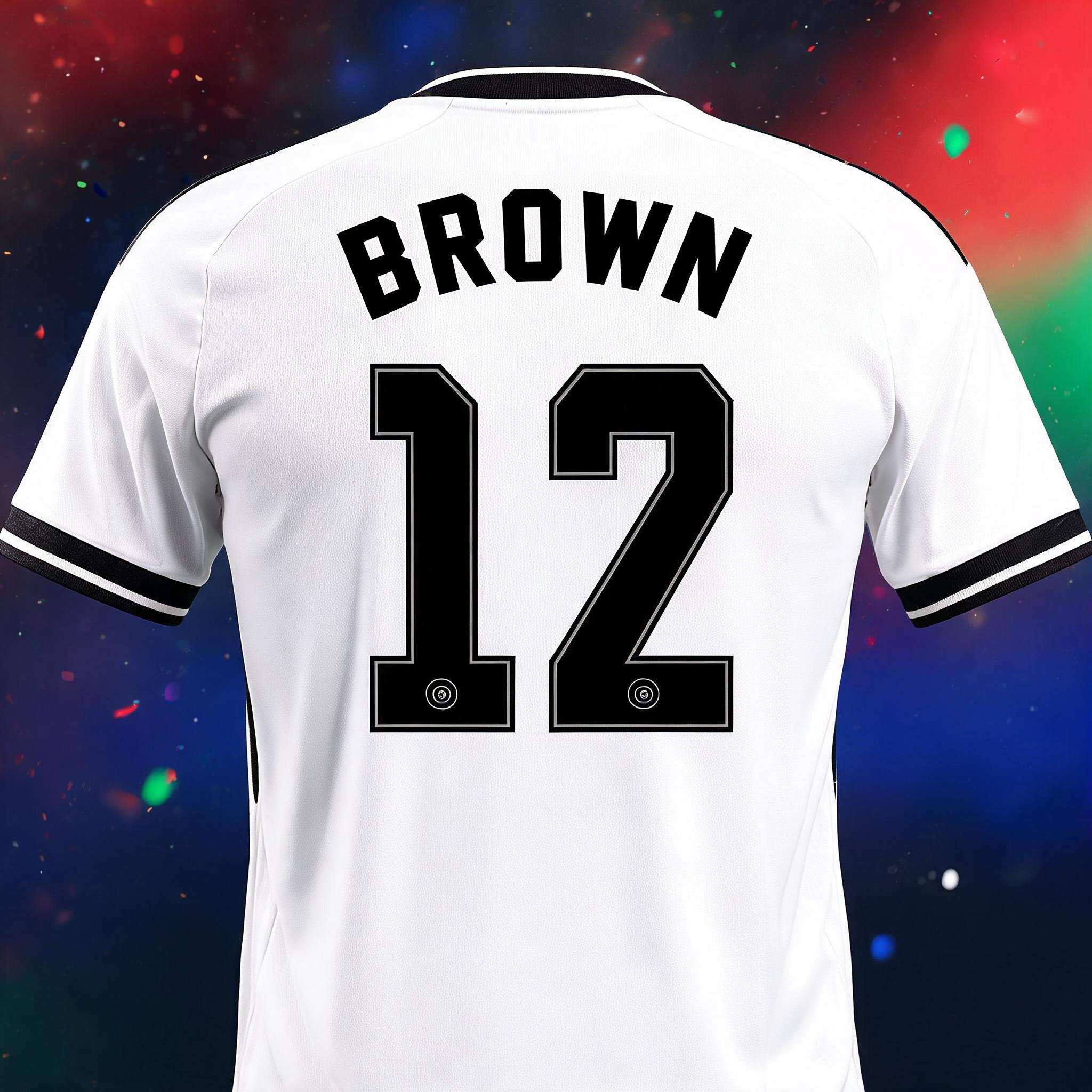 "BROWN 12" — Sports Football | AI Text Effect Generator