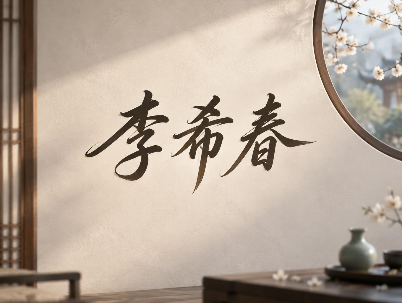 "李希春" —  | AI Text Effect Generator
