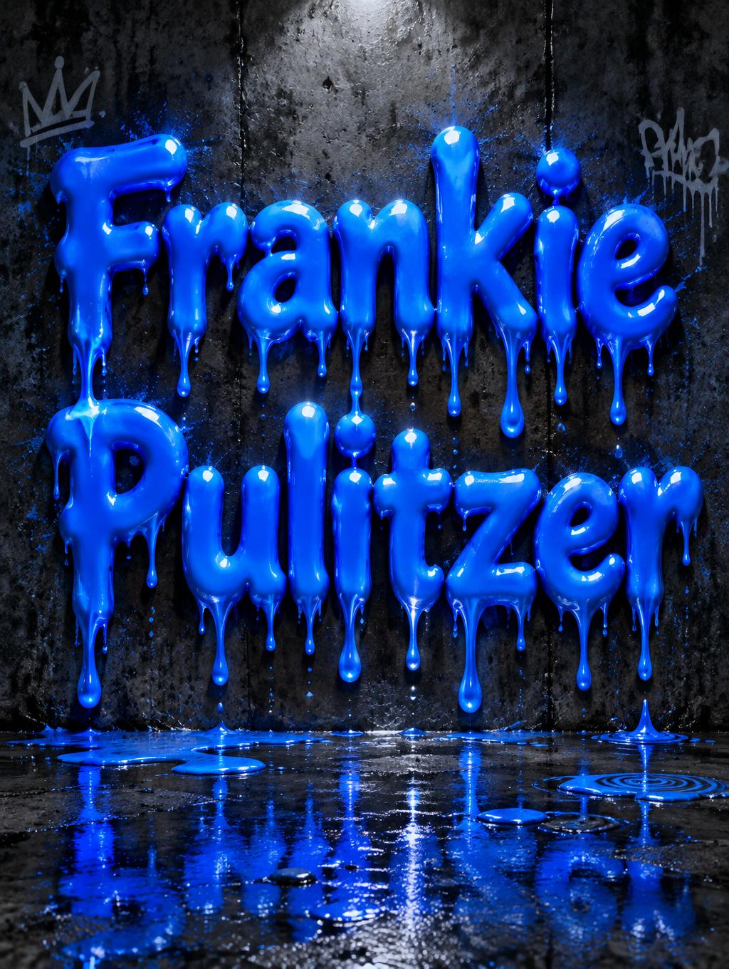"Frankie
Pulitzer" — Drip Font | AI Text Effect Generator