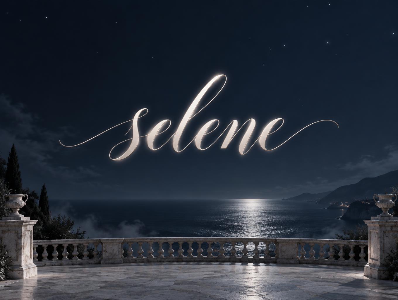 "selene" —  | AI Text Effect Generator