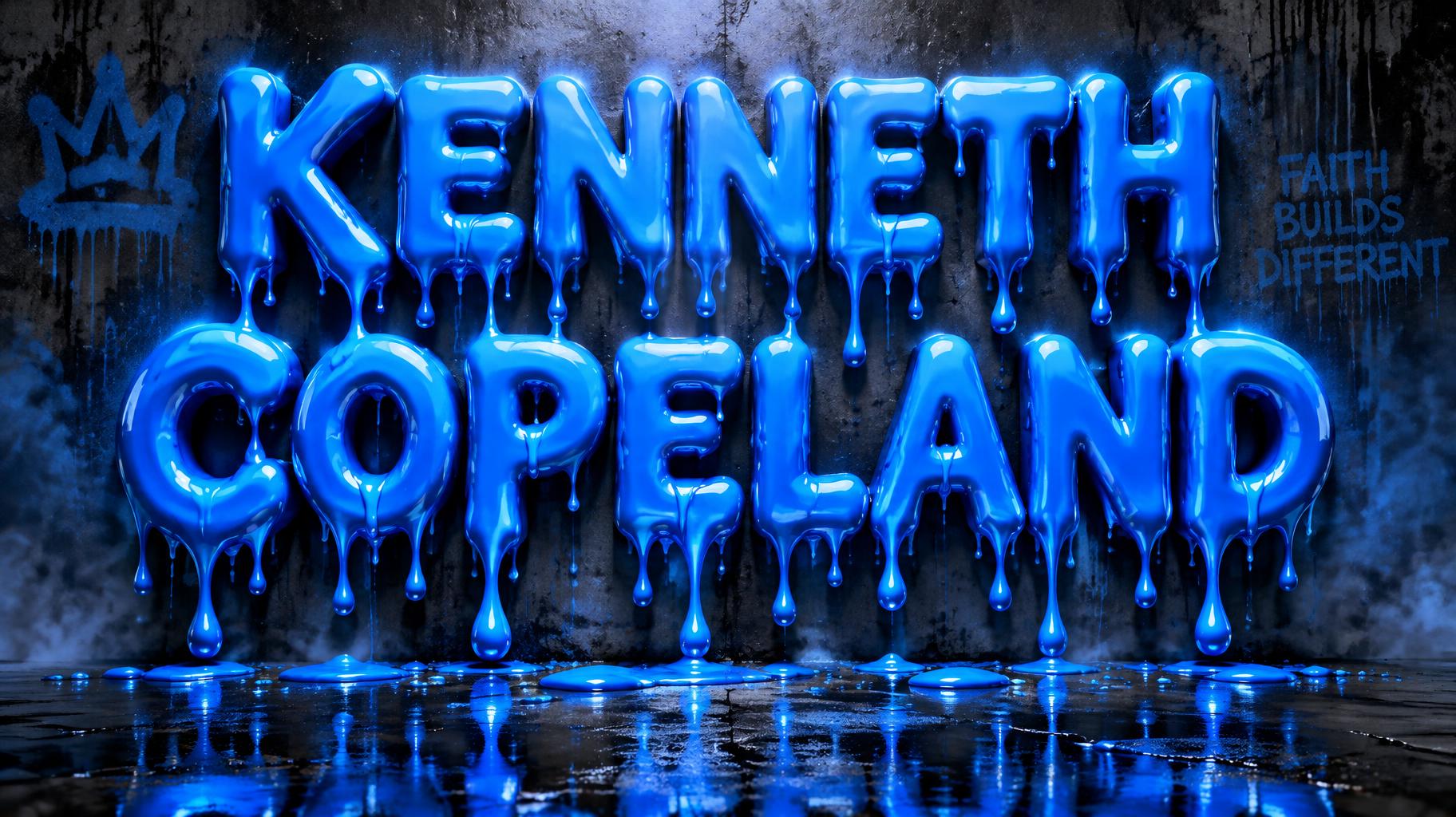 "KENNETH COPELAND" — Drip Font | AI Text Effect Generator