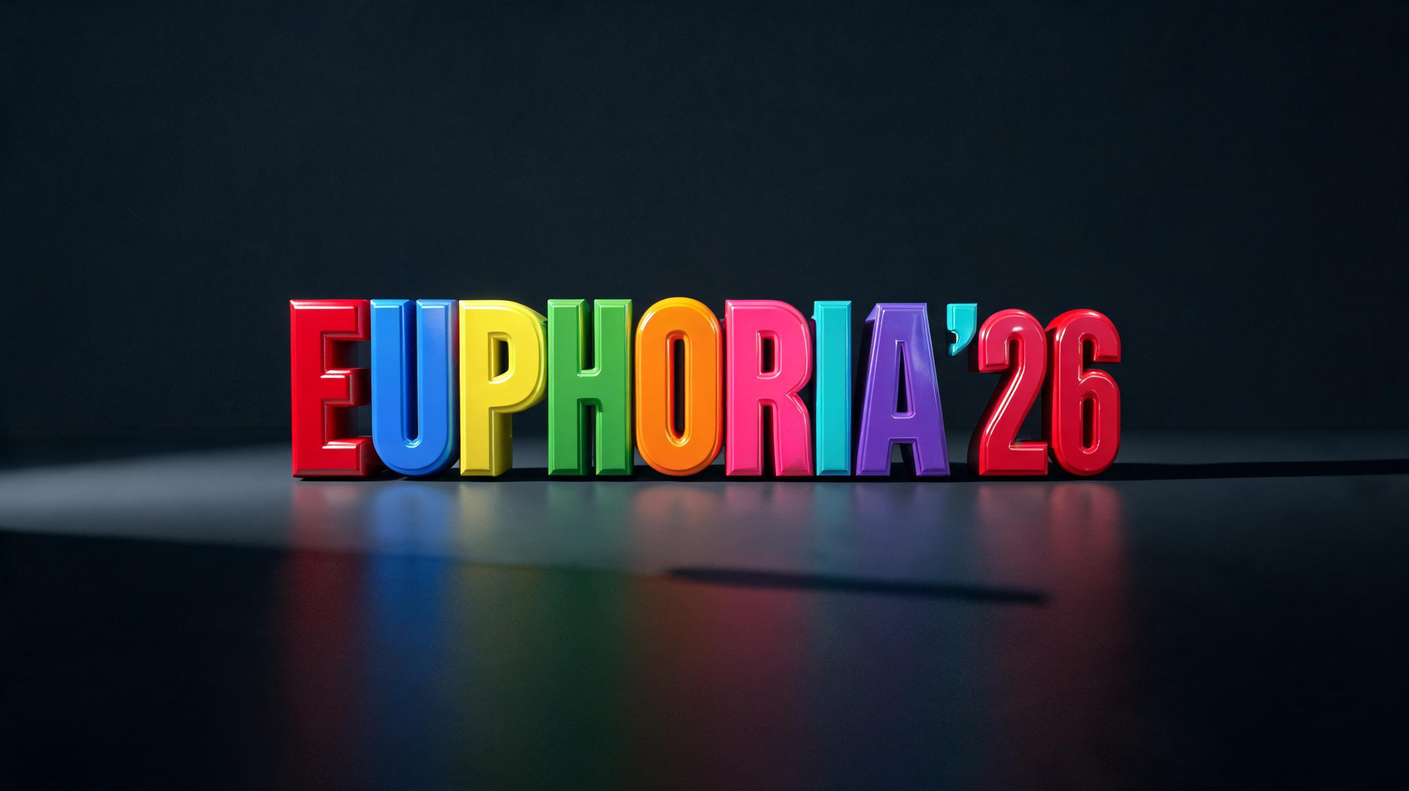 "EUPHORIA '26" — 3d Bold | AI Text Effect Generator