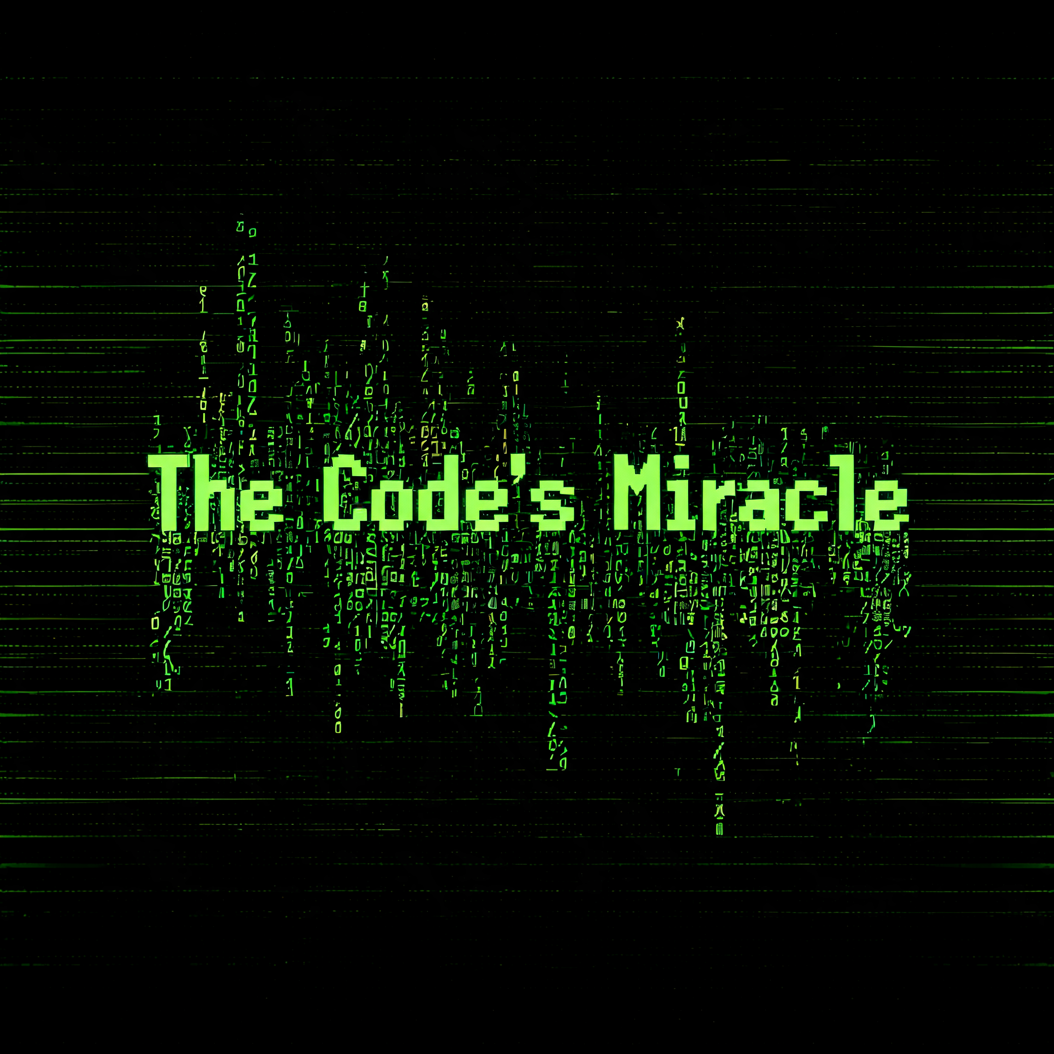 "The Code's Miracle" — Cyberpunk Data Stream text effect