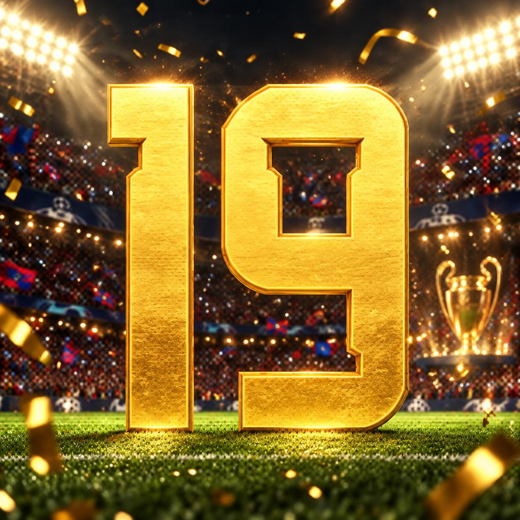 "19" — Sports Football | AI Text Effect Generator