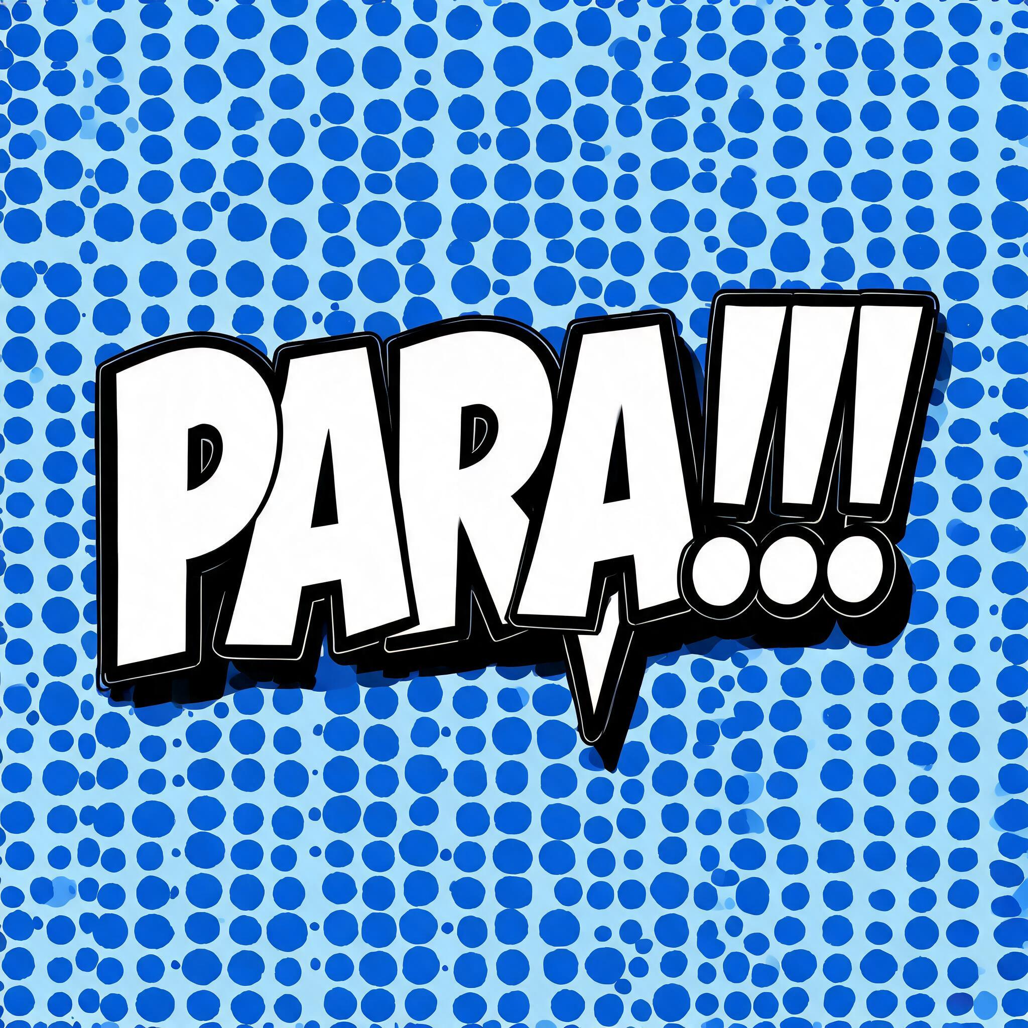 "PARA!!!" — Comic Book | AI Text Effect Generator