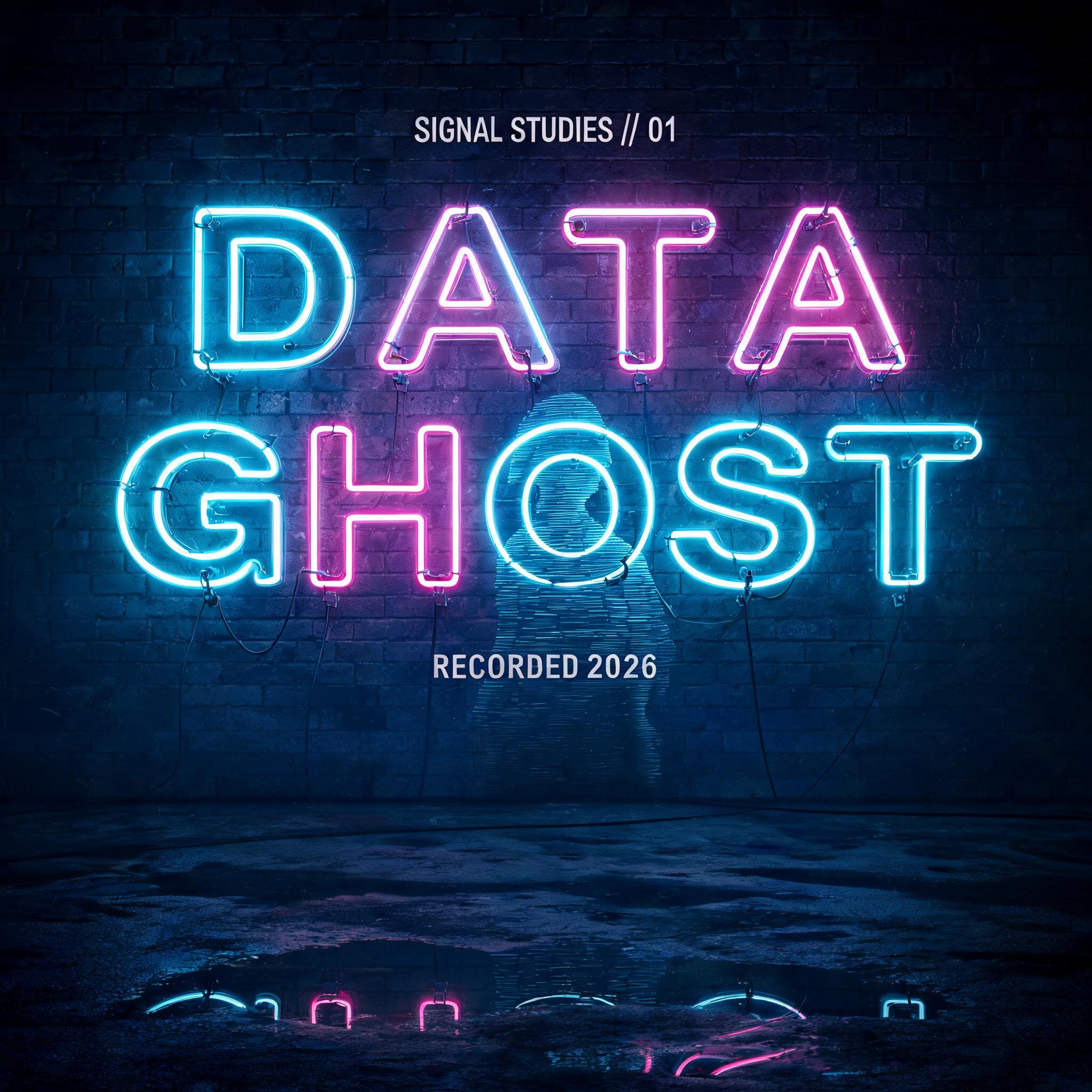 "Data
Ghost
SIGNAL STUDIES // 01
RECORDED 2026" — Neon Glow | AI Text Effect Generator