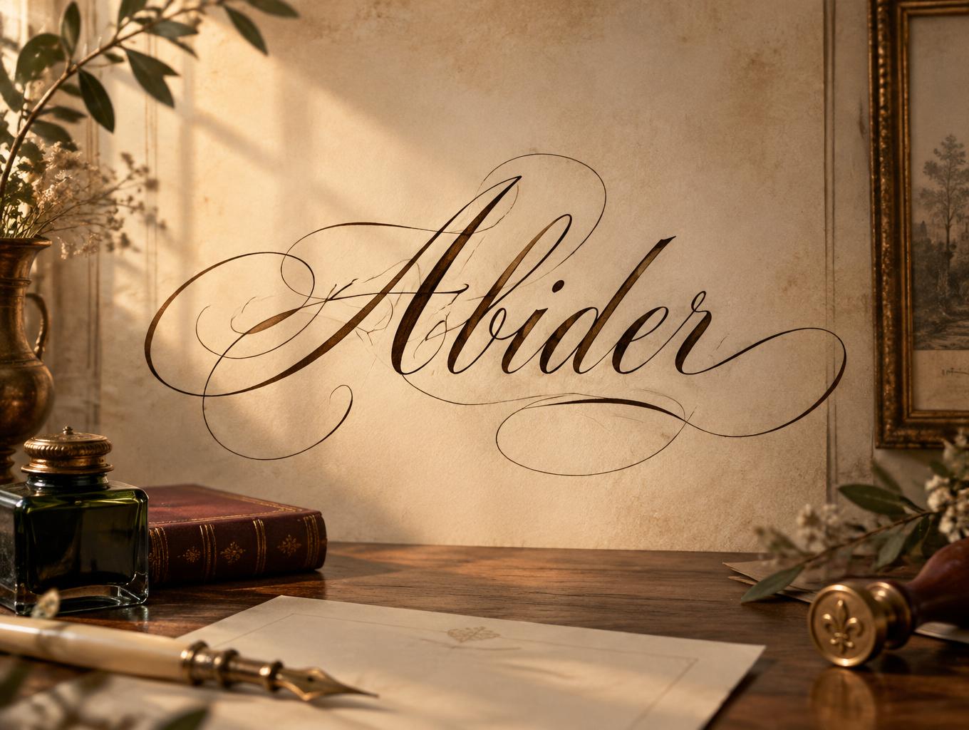 "Abider" —  | AI Text Effect Generator