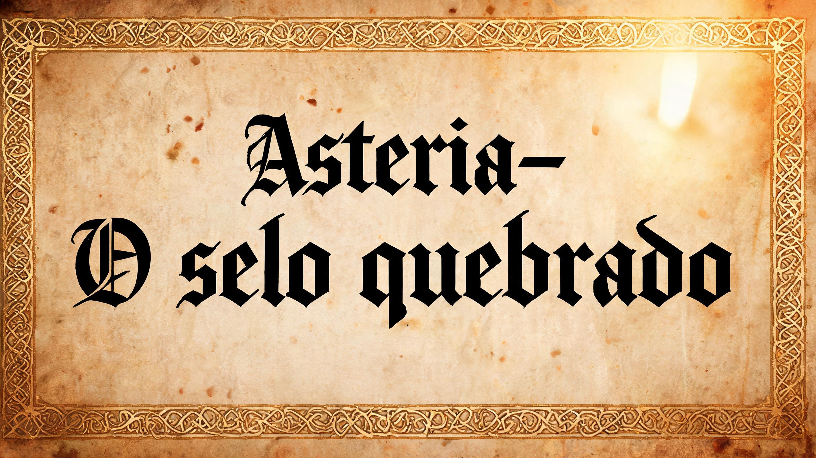 "Asteria - O selo quebrado" — Medieval | AI Text Effect Generator