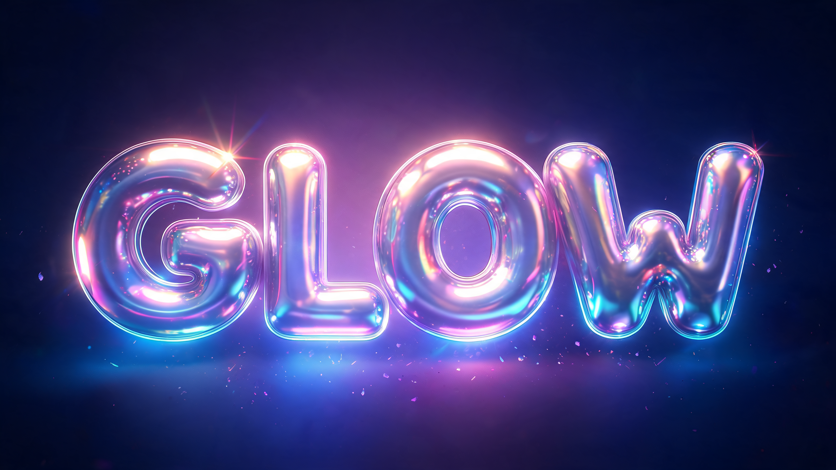 "GLOW" — Y2k | AI Text Effect Generator