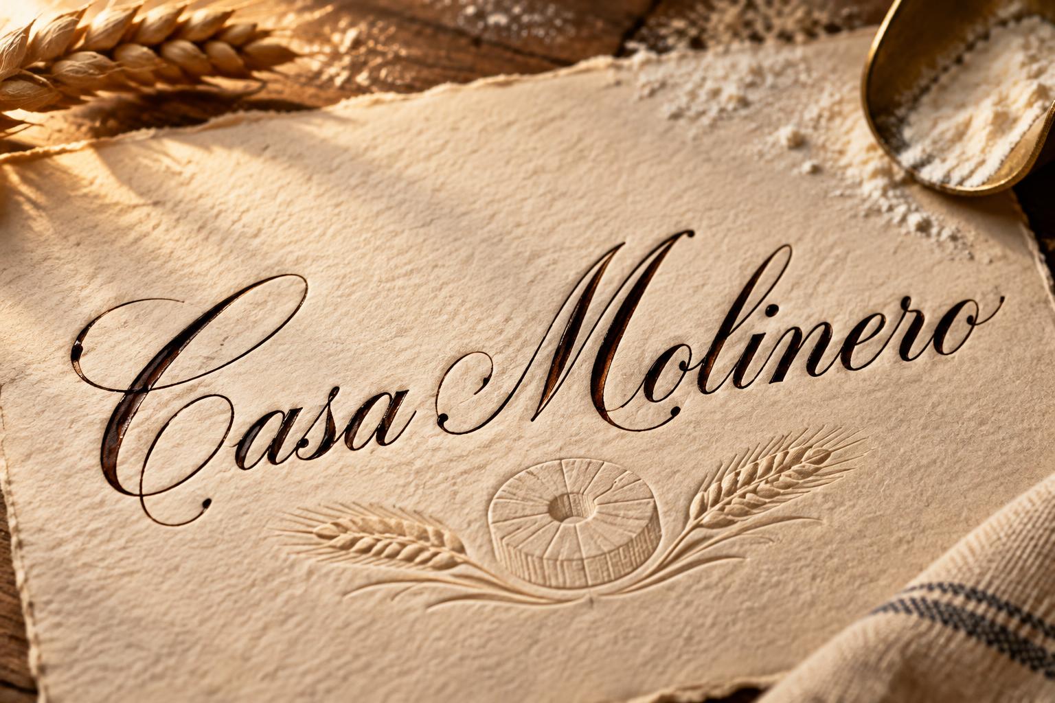 "Casa Molinero" — Handwritten Script | AI Text Effect Generator