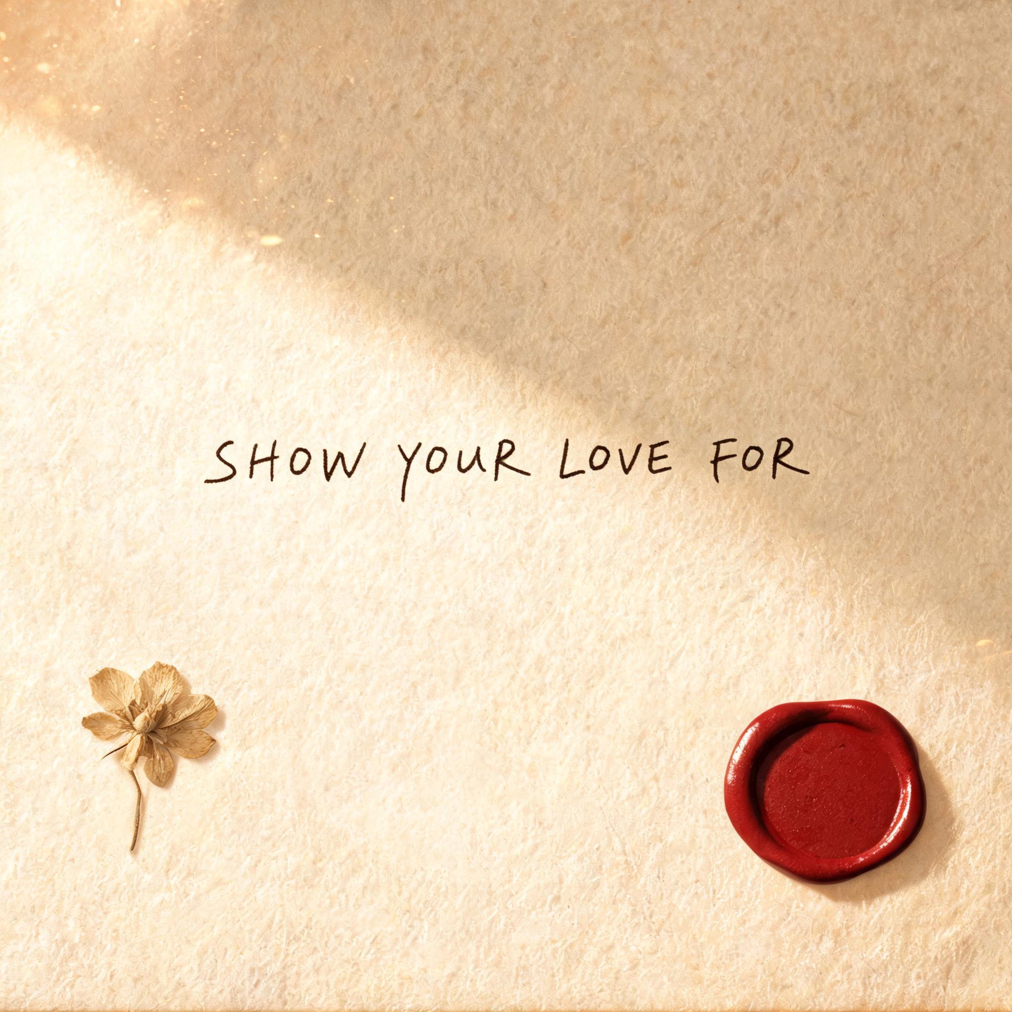 "SHOW YOUR LOVE FOR" — Handwritten Script | AI Text Effect Generator