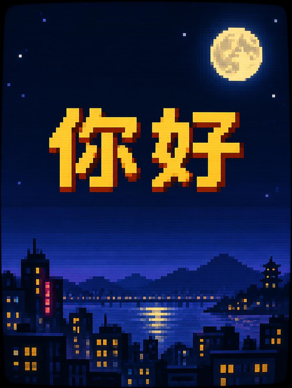 "你好" —  | AI Text Effect Generator
