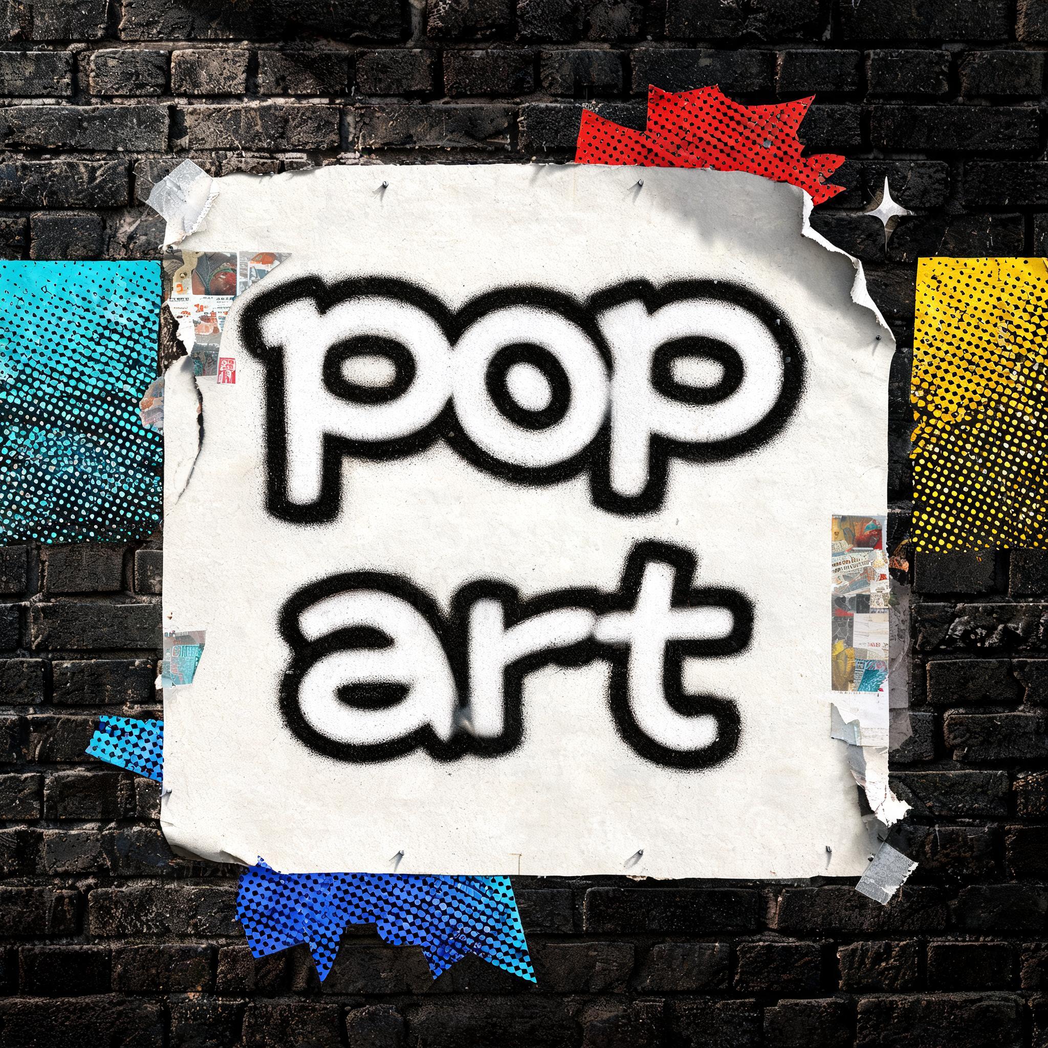 "pop art" —  | AI Text Effect Generator
