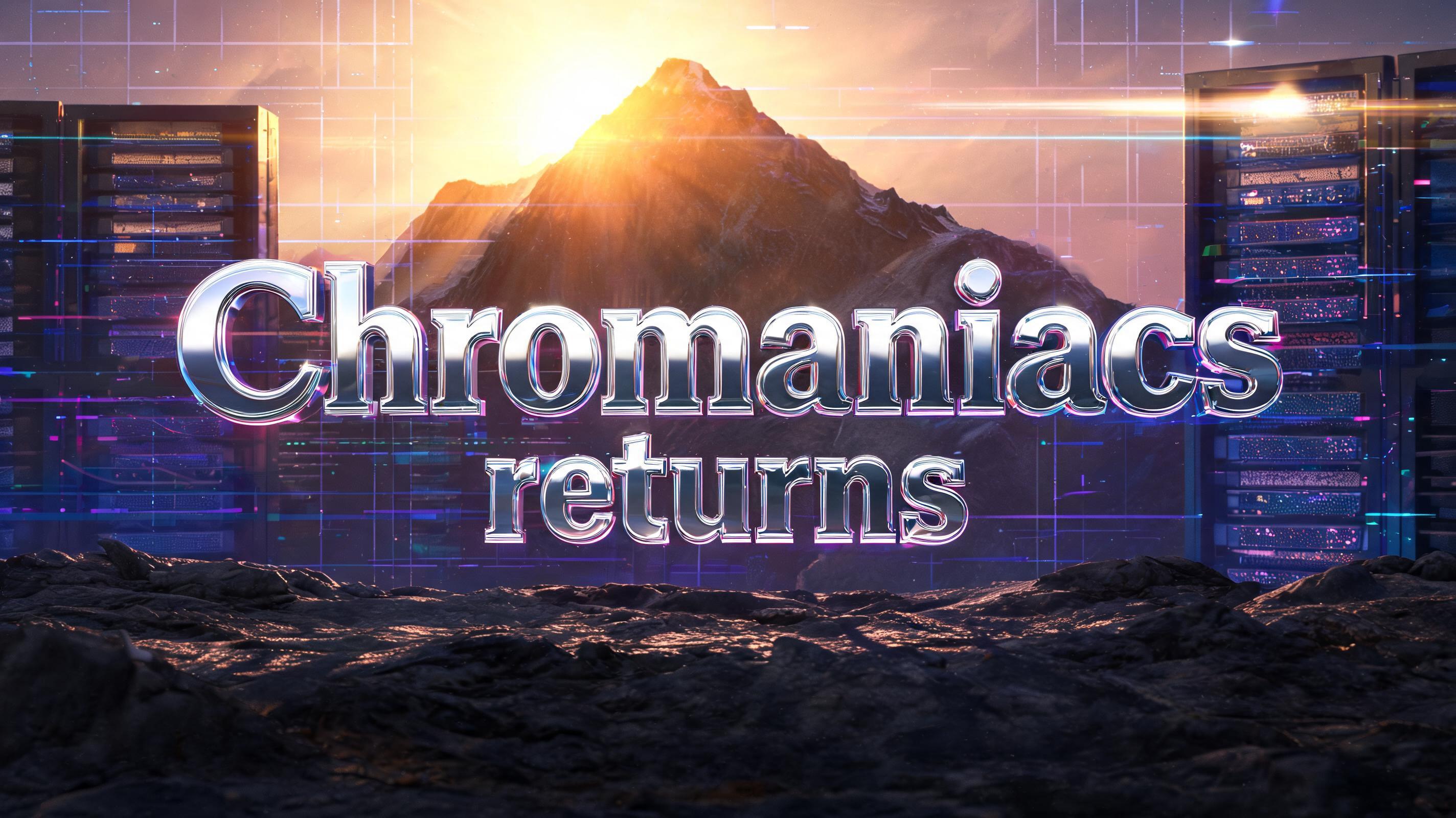 "Chromaniacs returns" — Chrome Metal 3d | AI Text Effect Generator