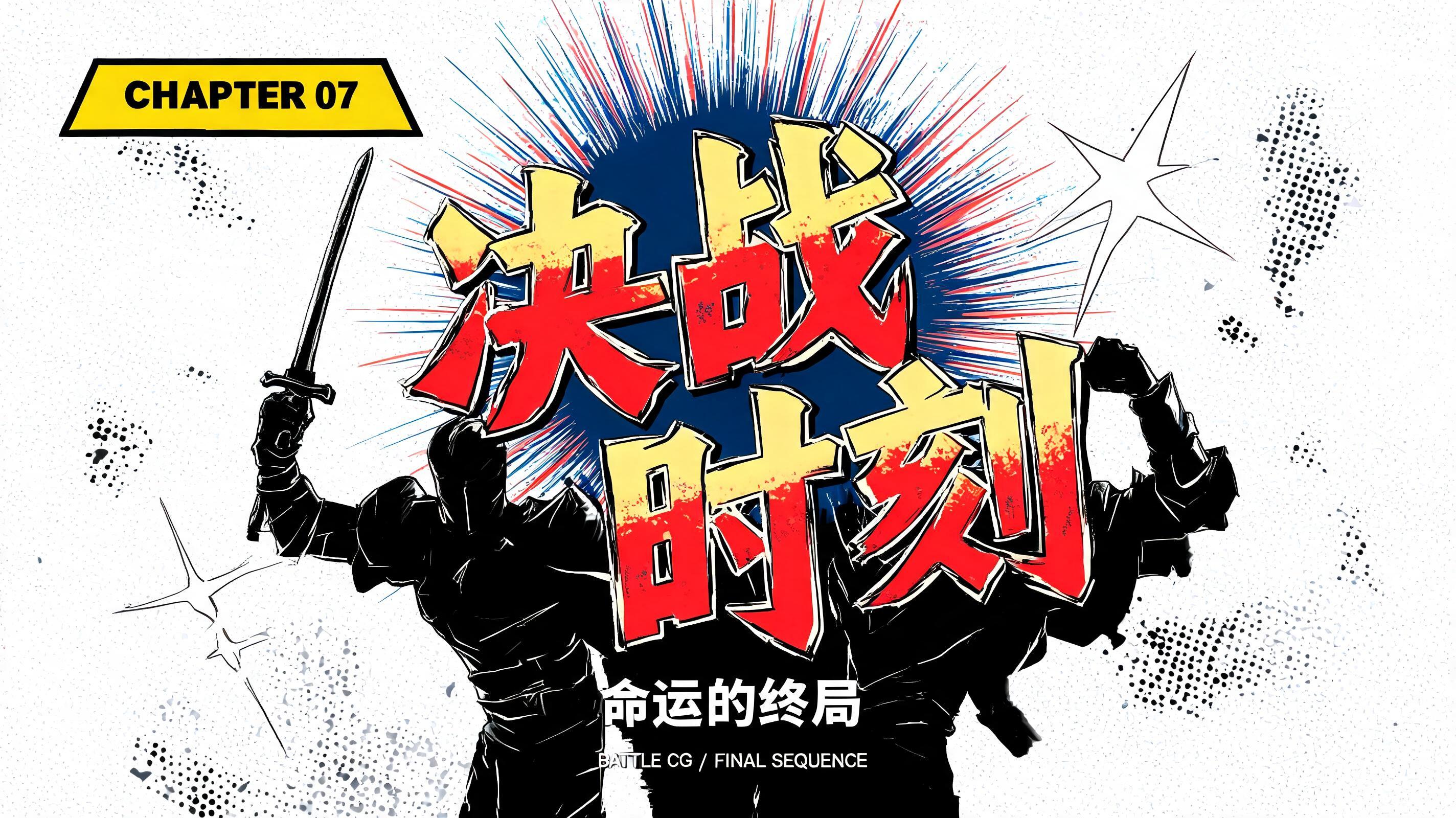 决战
时刻
命运的终局
CHAPTER 07
BATTLE CG / FINAL SEQUENCE