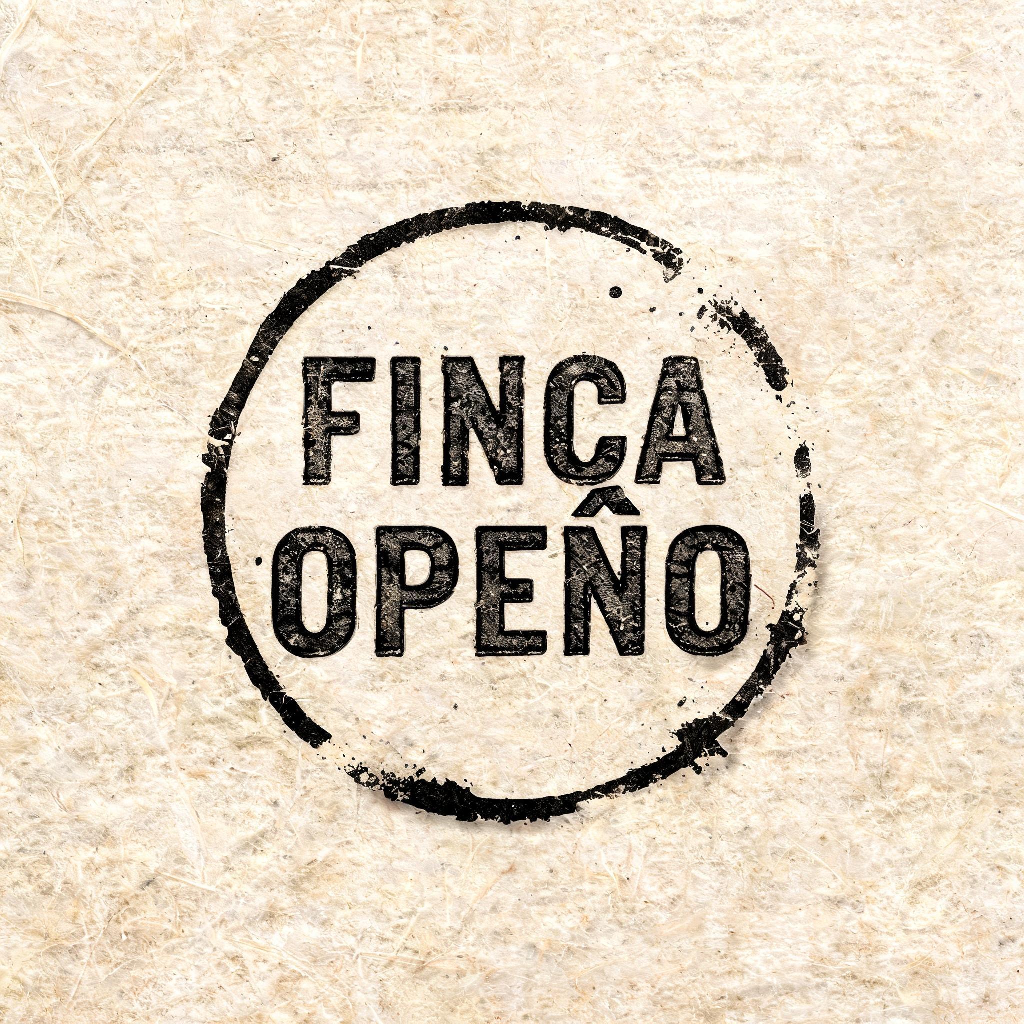 " CREAR UN SELLO REDONDO DESGASTADO QUE SOLO DIGA FINCA OPEÑO EN COLOR NEGRO " — 3d Bold | AI Text Effect Generator