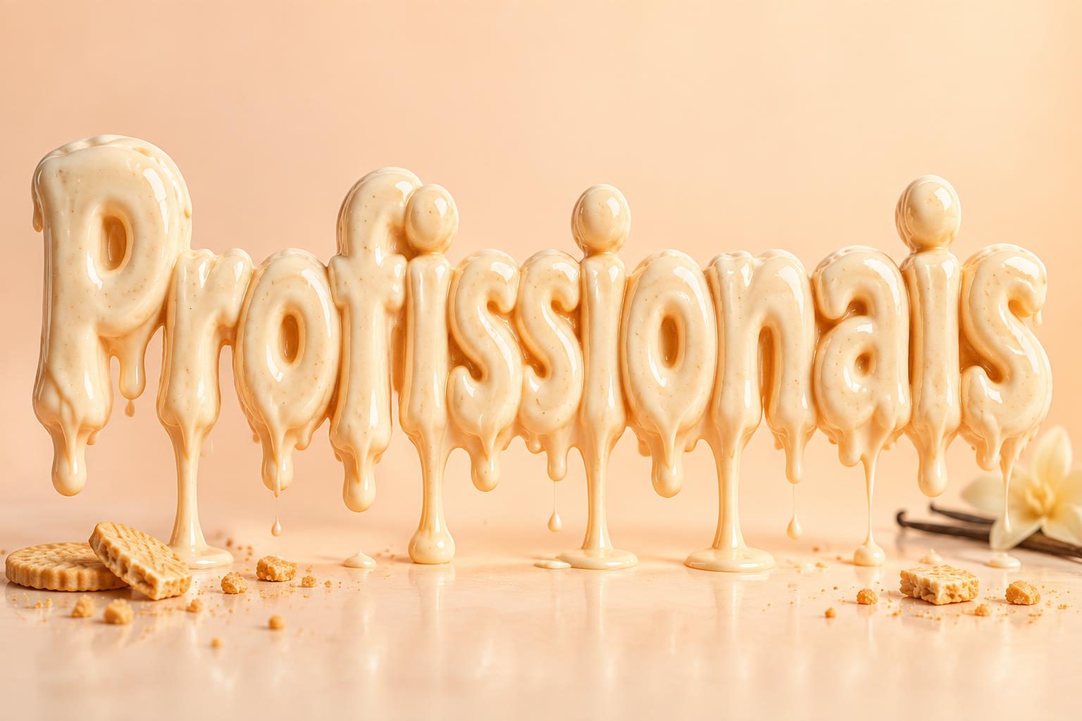 "Profissionais" — Drip Font Ice text effect