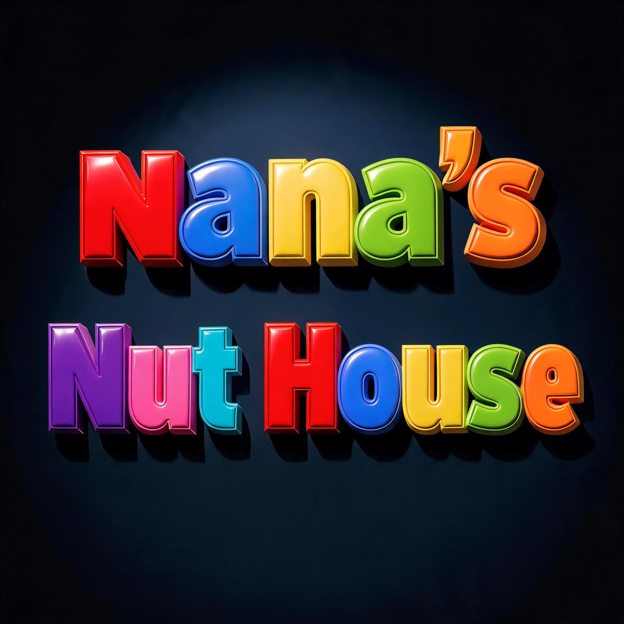 "Nana's
Nut House" — 3d Bold | AI Text Effect Generator