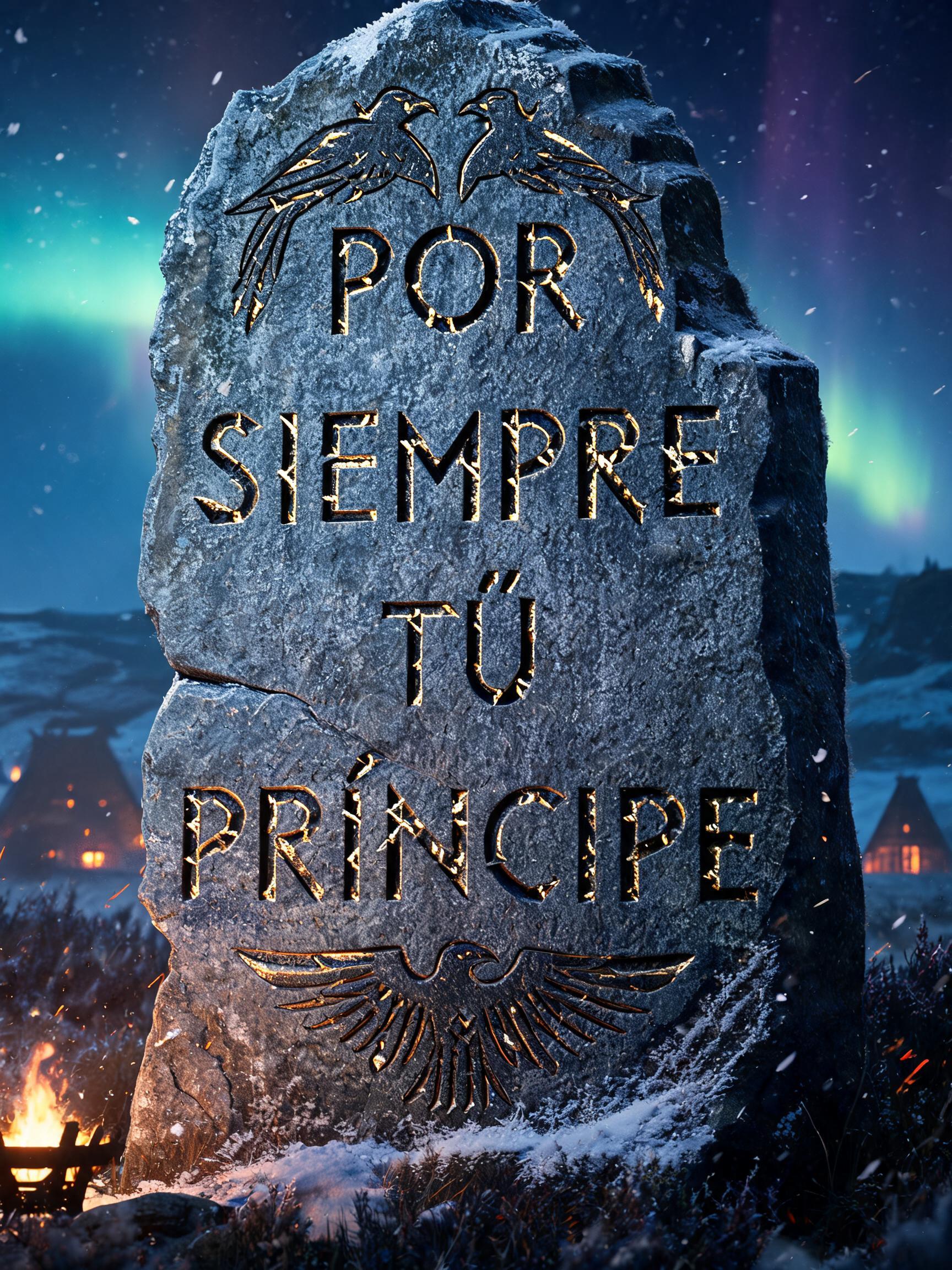 "Por siempre tú príncipe" — Viking | AI Text Effect Generator
