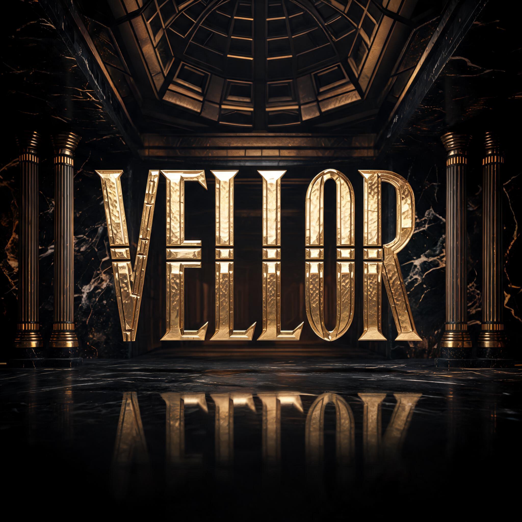 "VELLOR" —  | AI Text Effect Generator