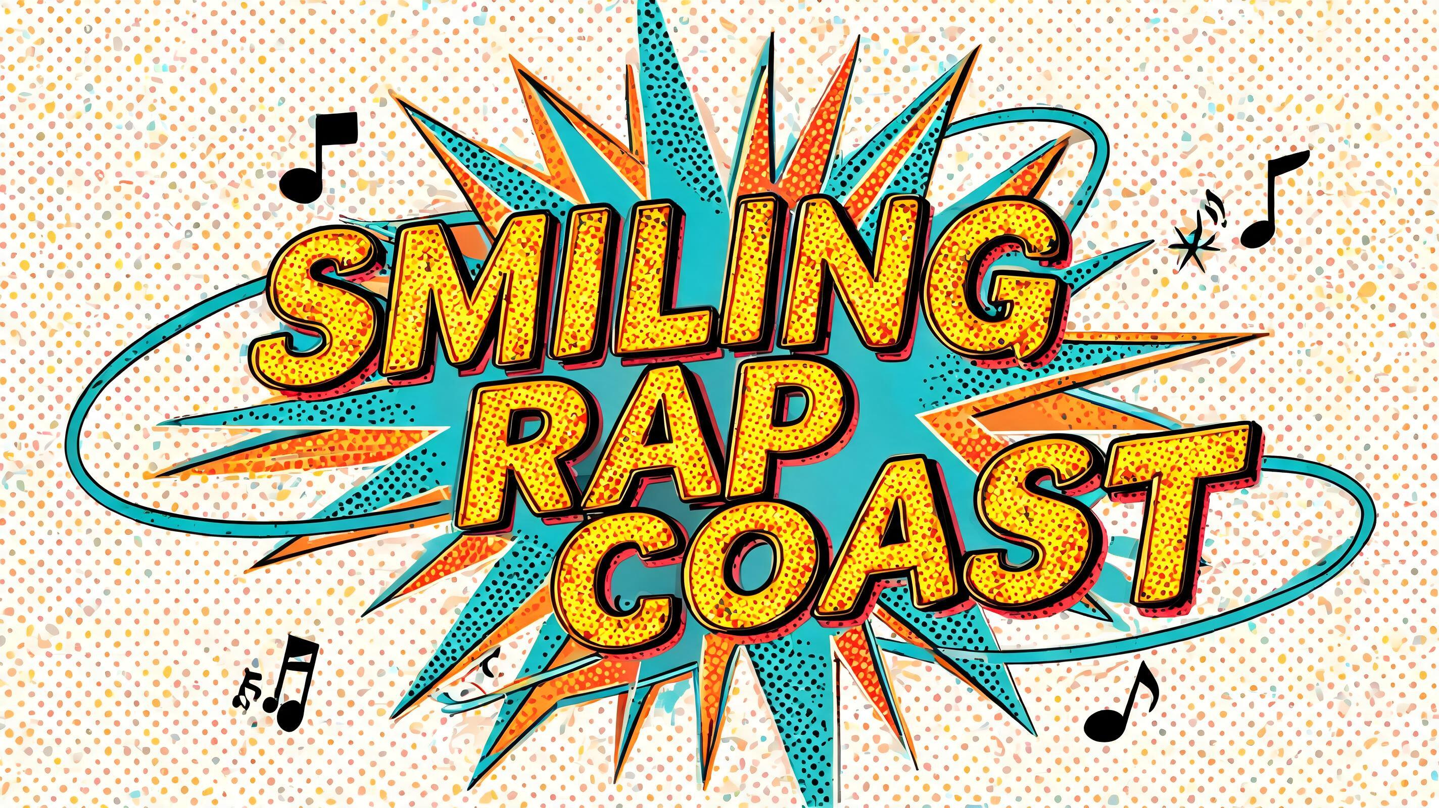 "SMILING RAP COAST" — Retro Pop | AI Text Effect Generator
