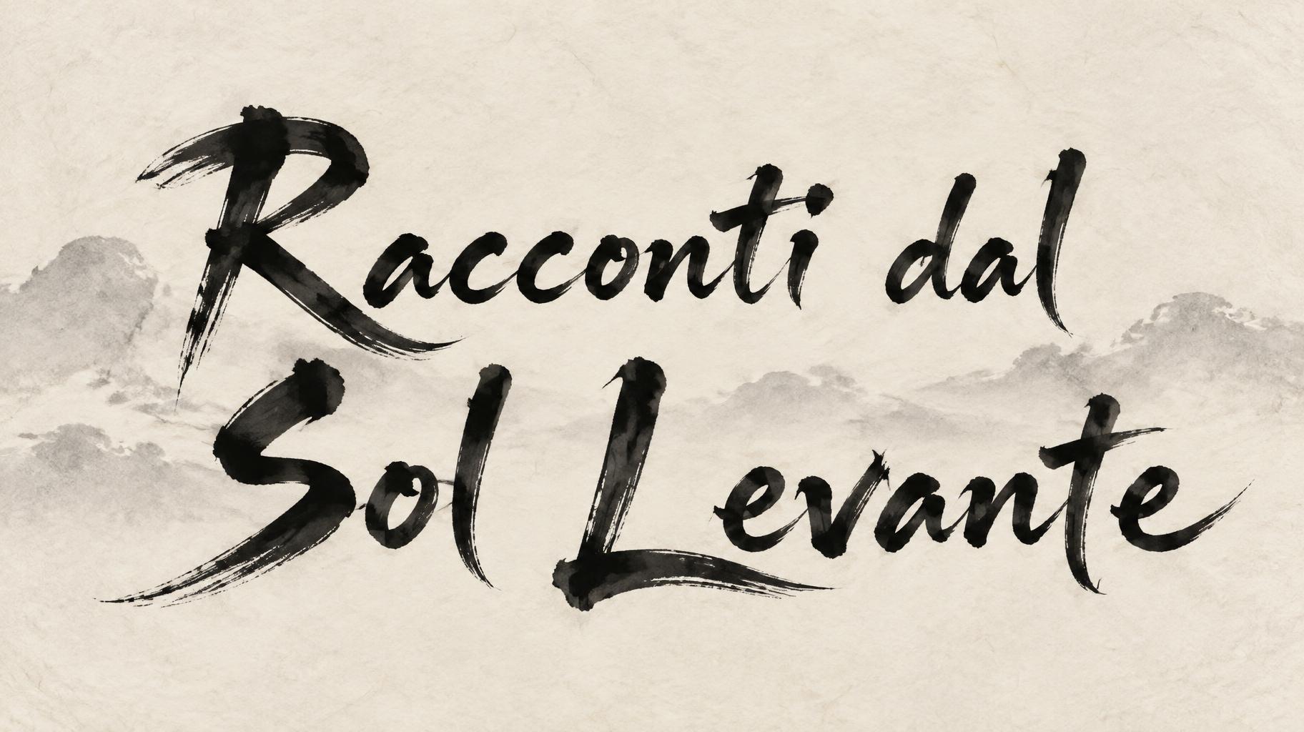 "Racconti dal Sol Levante" — Brush Japanese Ink | AI Text Effect Generator