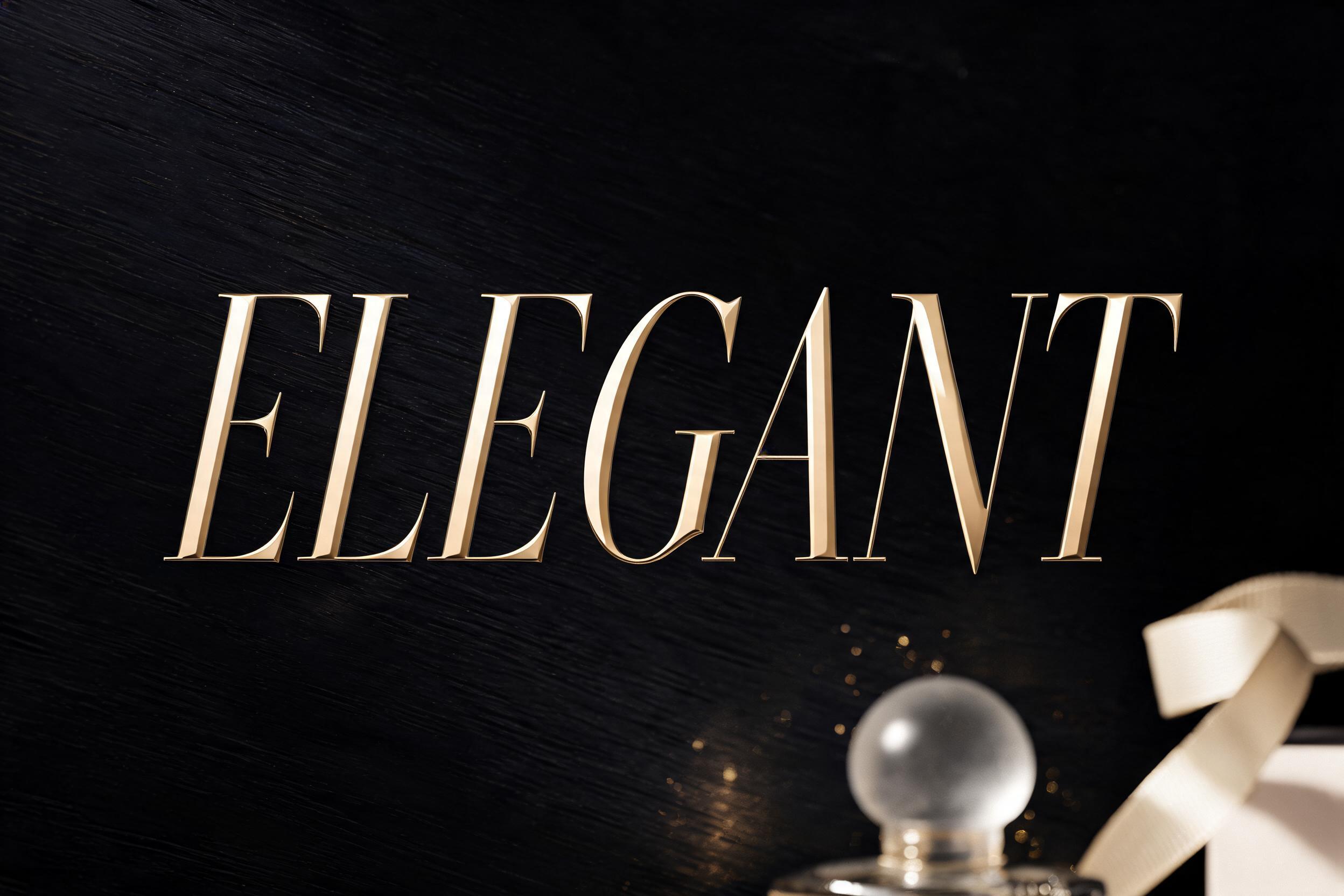 "Elegant" — Elegant Script | AI Text Effect Generator
