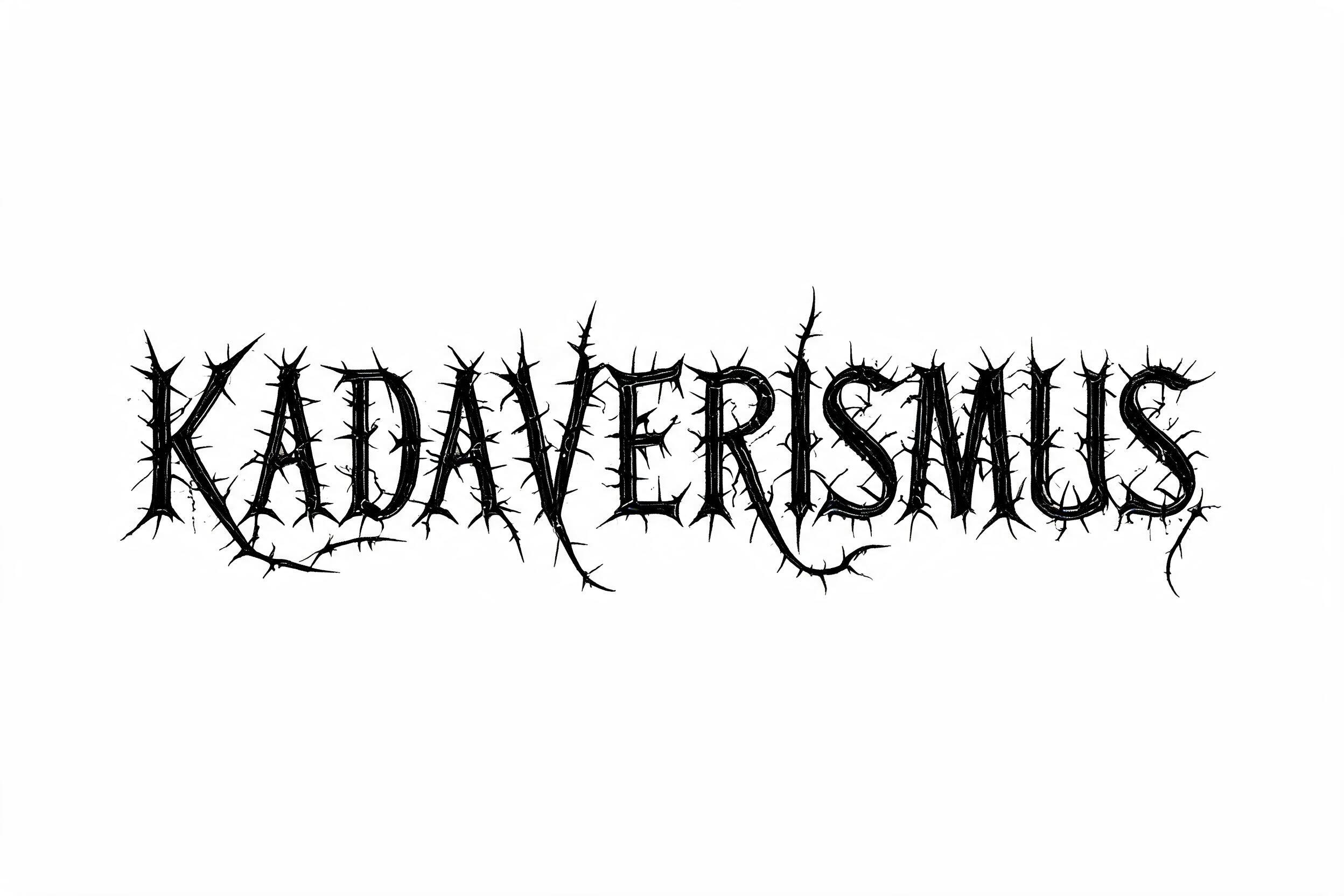 "KADAVERISMUS" — Gothic Font | AI Text Effect Generator