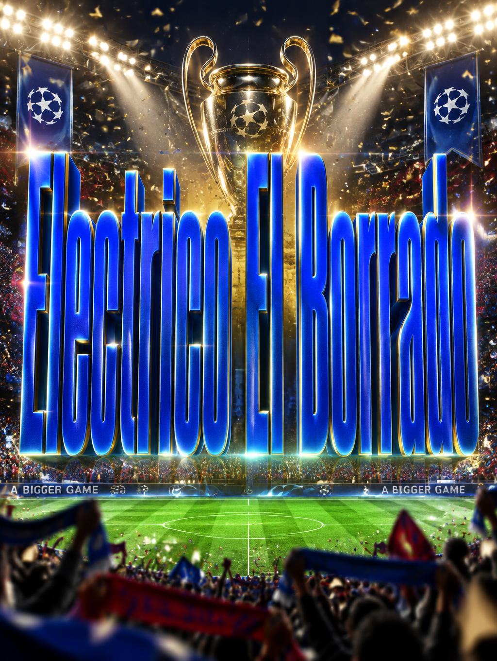 "Electrico El Borrado" — Sports Football | AI Text Effect Generator