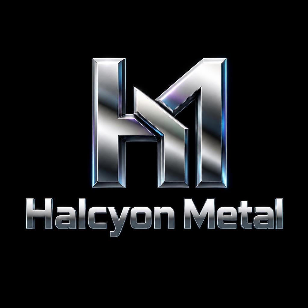 "Halcyon Metal" — Chrome Metal 3d | AI Text Effect Generator