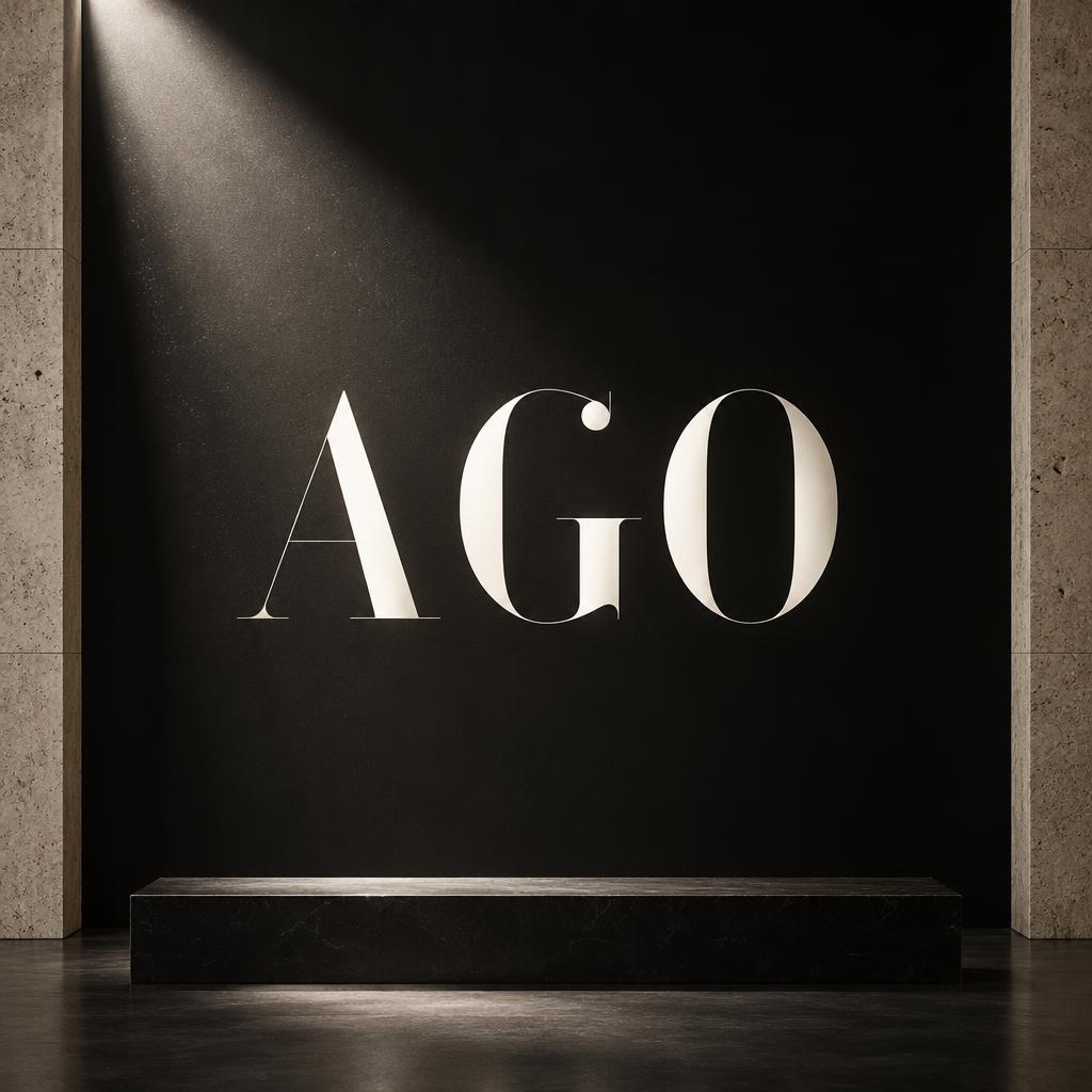"AGO" —  | AI Text Effect Generator