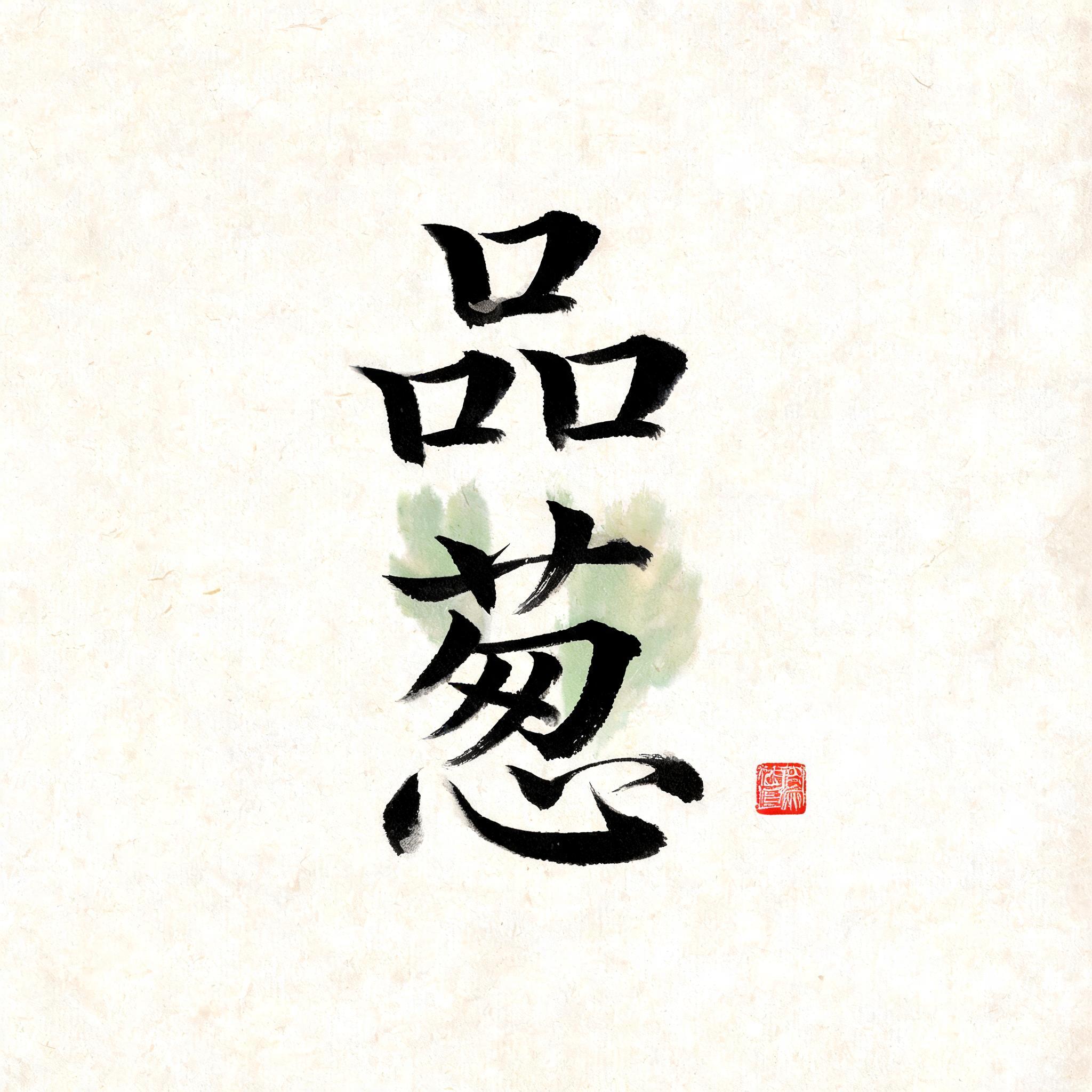 "品葱" — Brush Japanese Ink | AI Text Effect Generator