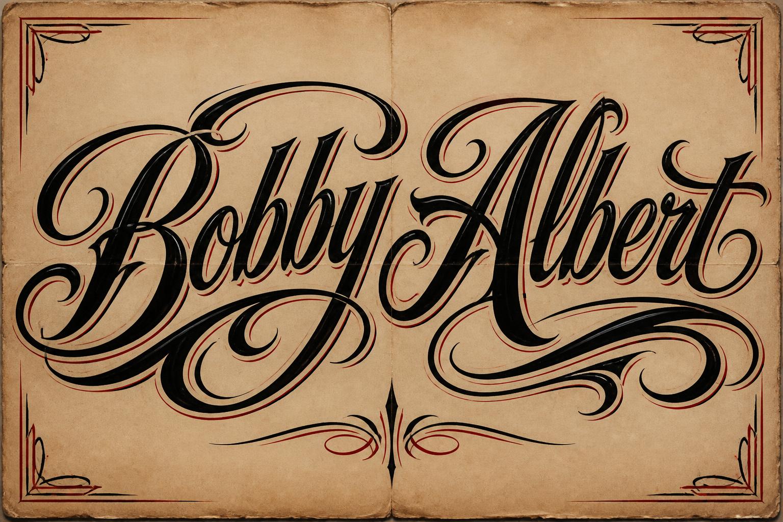 "Bobby Albert" — Chicano | AI Text Effect Generator