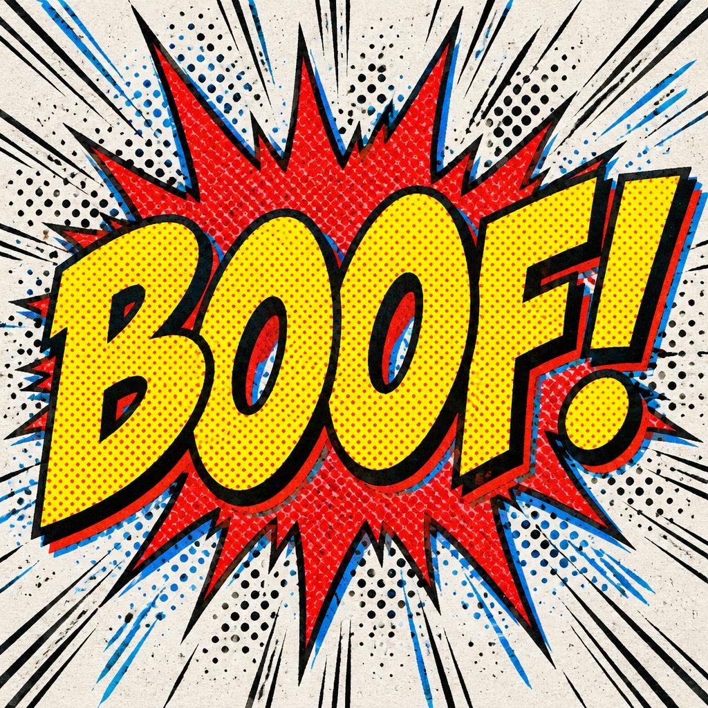 "BOOF!" — Comic Book | AI Text Effect Generator