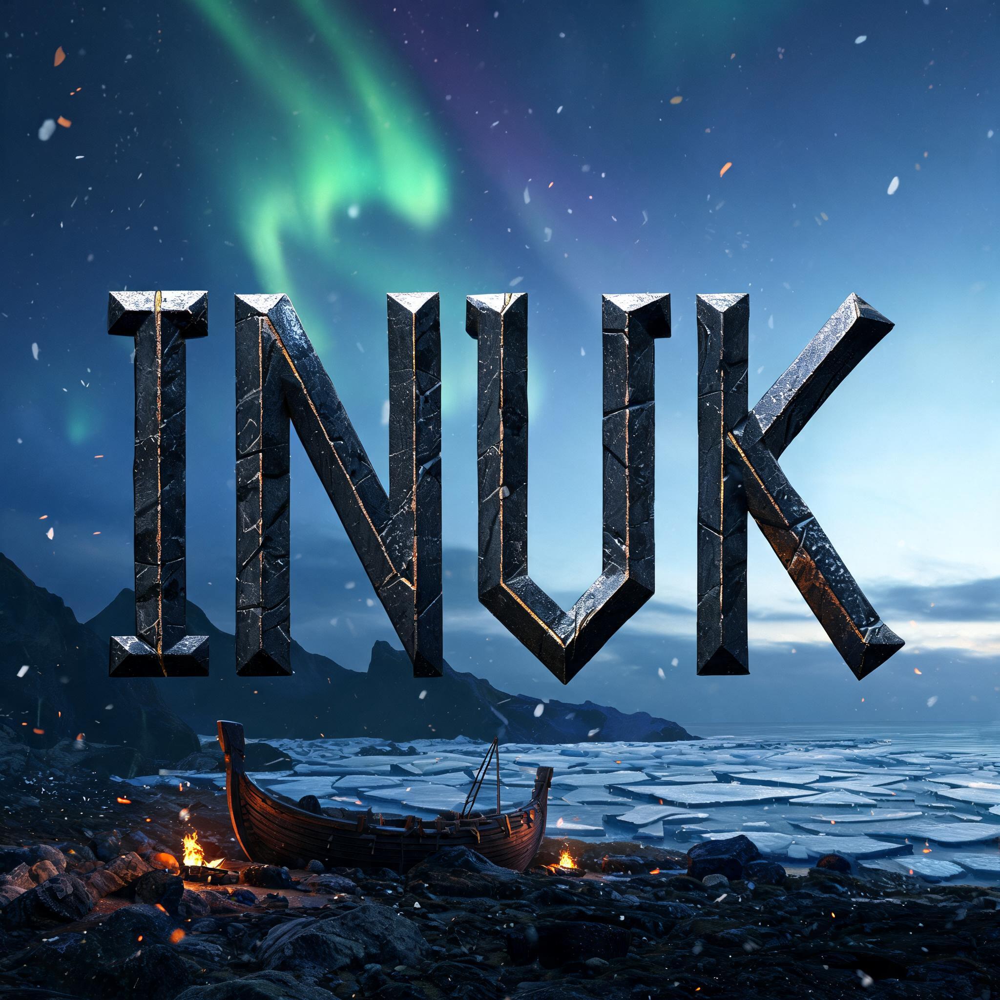 "INUK" — Viking | AI Text Effect Generator